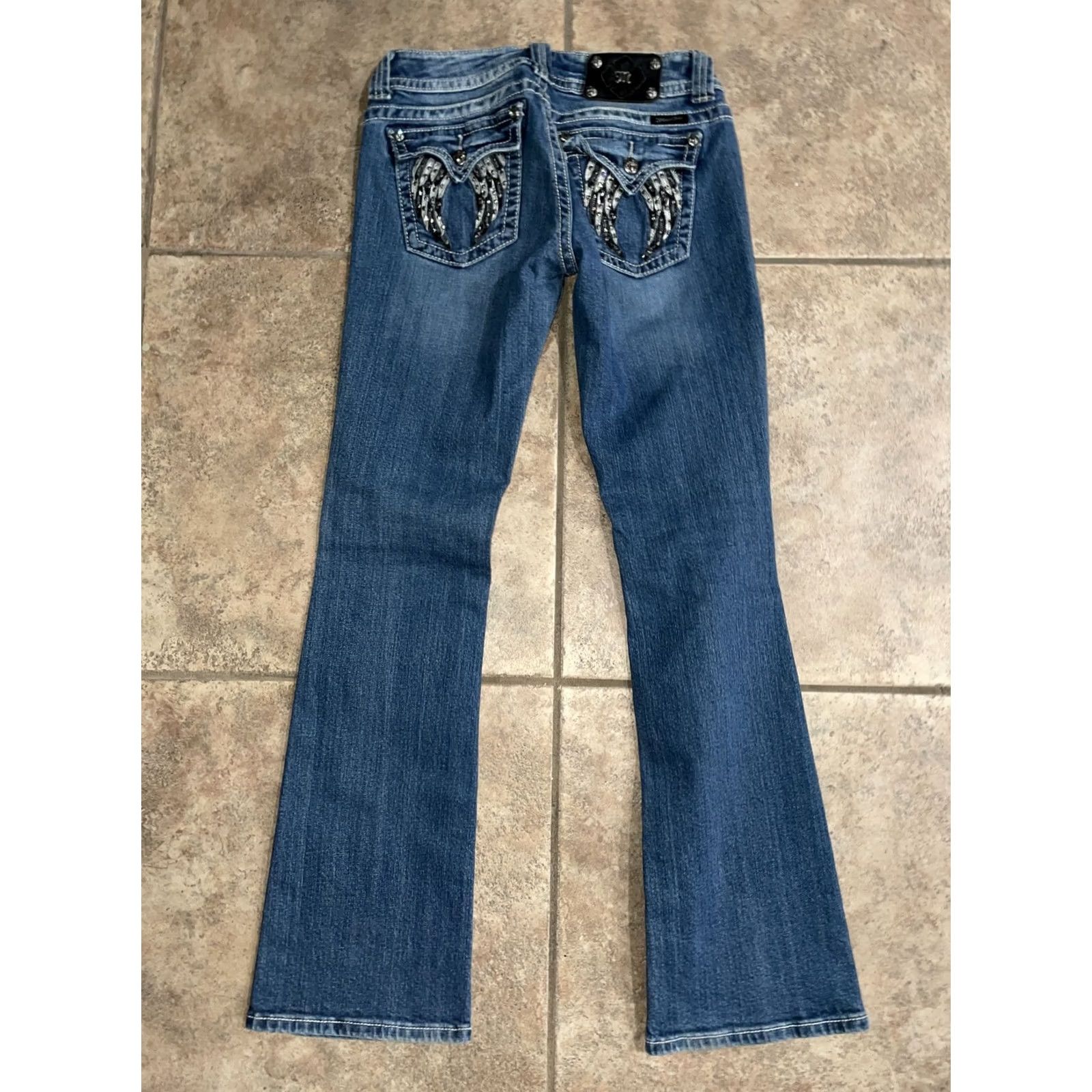 Miss Me Miss Me Jeans Bootcut Womens 27 34” Inseam Blue Size 27 Regular Womens Jeans Size 27" / US 4 / IT 40 - 2 Thumbnail