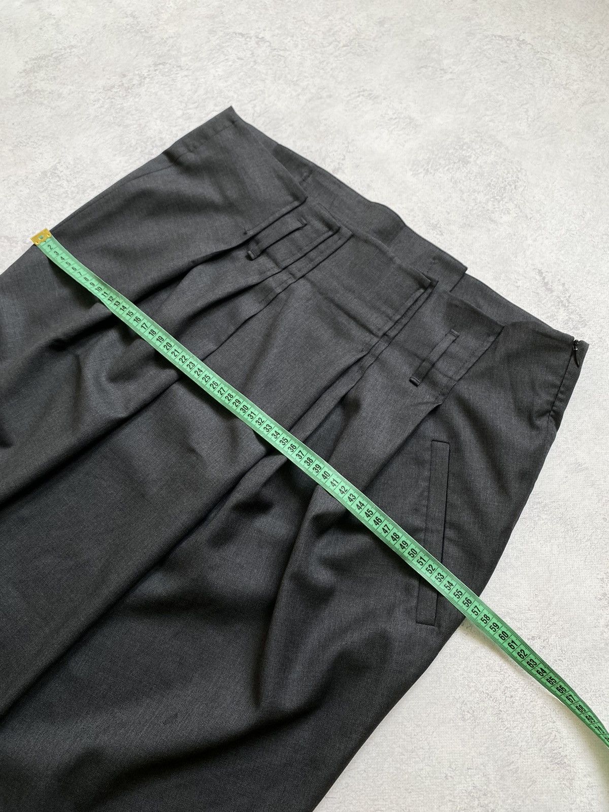 Brunello Cucinelli Gunex By Brunello Cucinelli Grey Wool Midi Skirt Size 48 Size 34" / US 12 / IT 48 - 15 Thumbnail