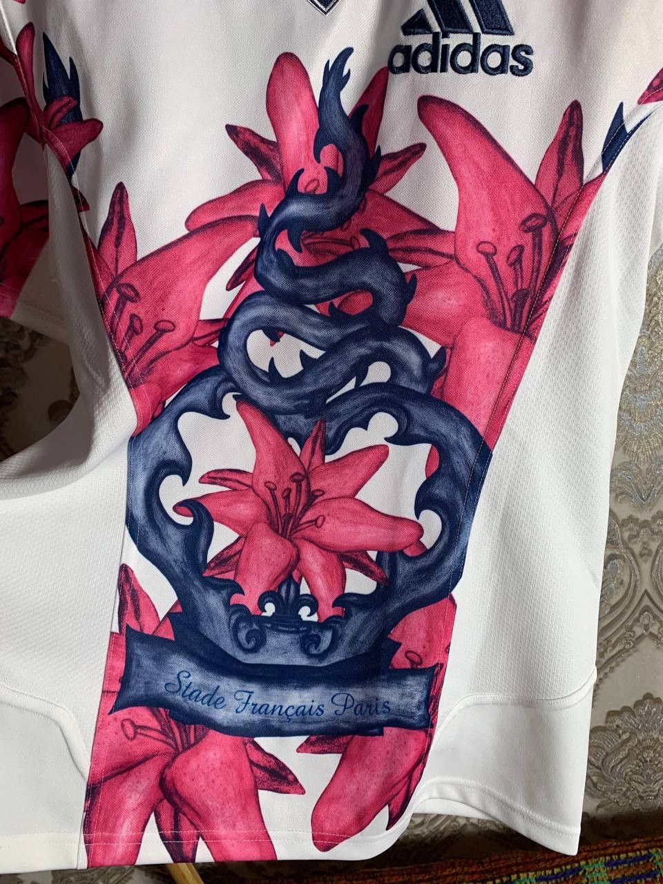 Adidas Vintage Adidas Paris Stade Francais Designer Rugby Jersey Size US S / EU 44-46 / 1 - 6 Thumbnail