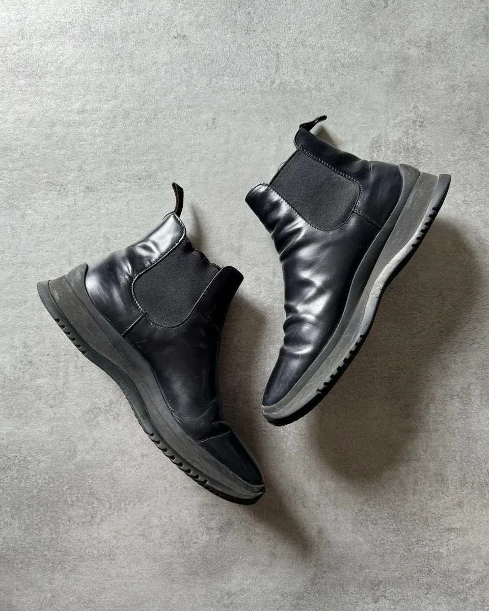 Prada FW1999 Prada Navy Leather Boots Size US 7 / EU 40 - 2 Thumbnail