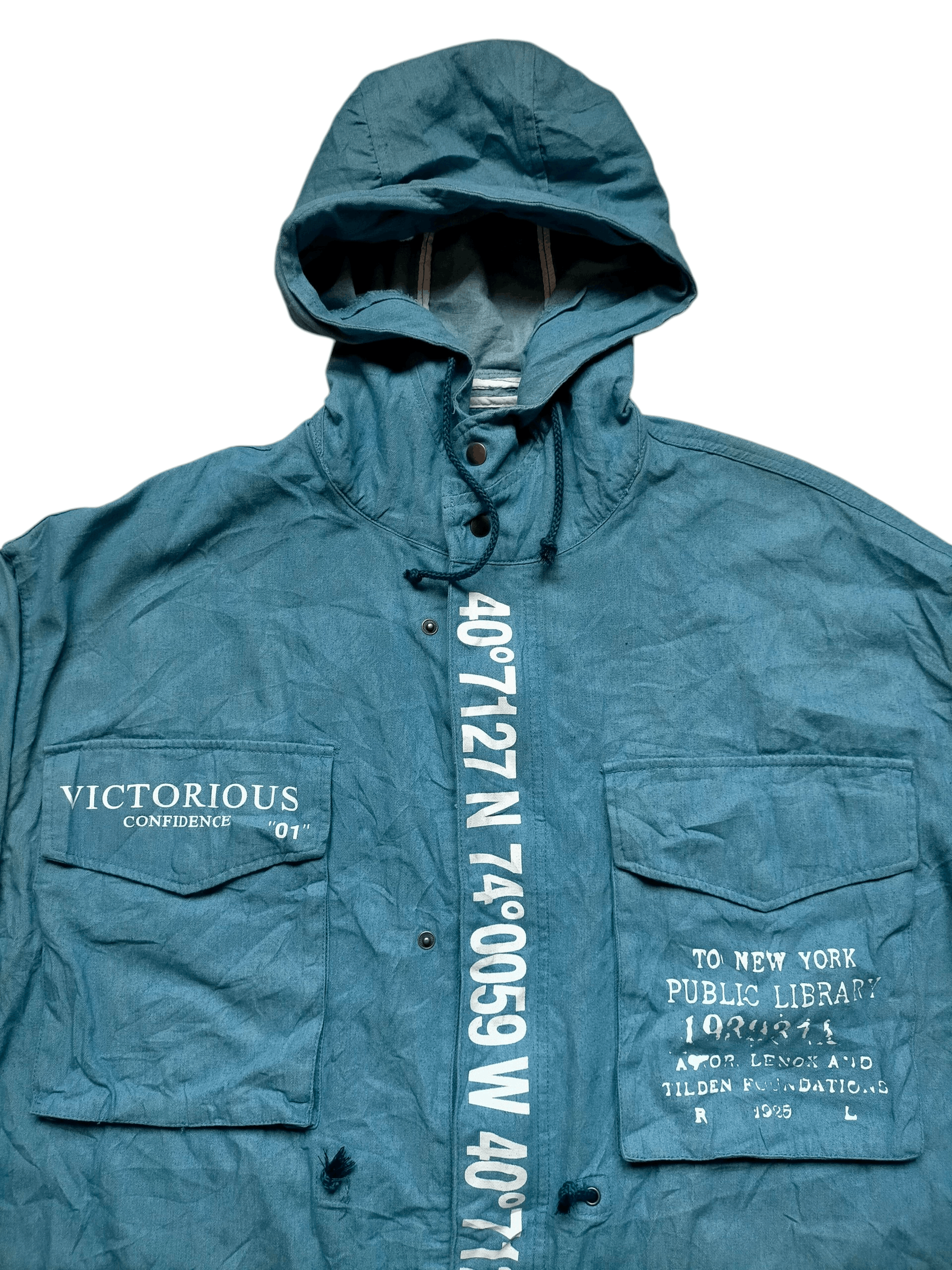 If Six Was Nine 🔥Rare🔥Vtg 90s Jungle storm Rap Patches Parkas Hoodie Size US XXL / EU 58 / 5 - 3 Thumbnail