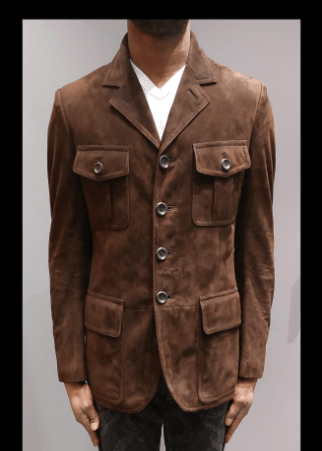 image of Tom Ford O1Loc1C0324 Tfl473Sz Outwear Jacket In Brown, Men's (Size Medium)