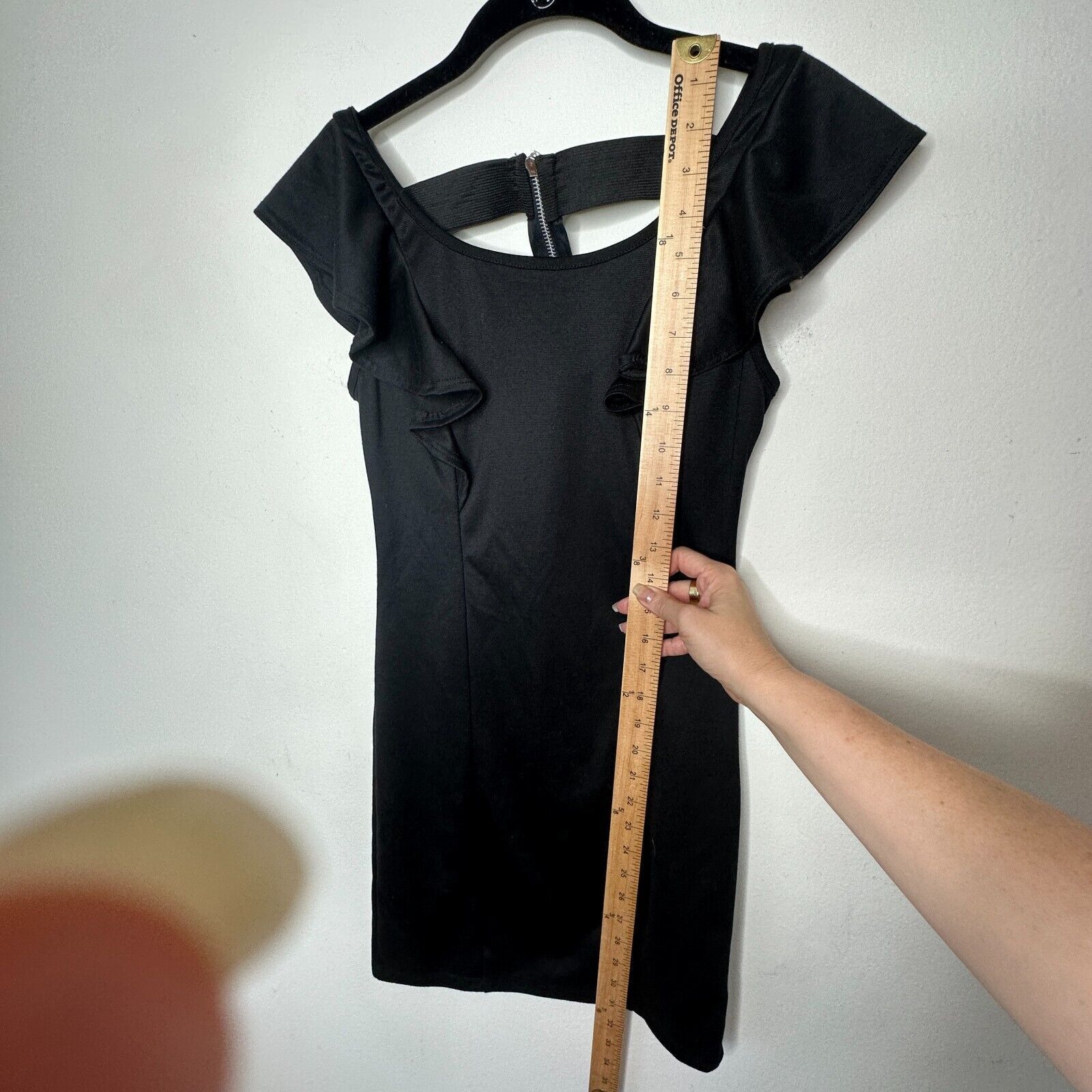 Other 21 Satin Black Ruffle Sleeveless Mini Exposed Back Design S Size S / US 4 / IT 40 - 9 Thumbnail
