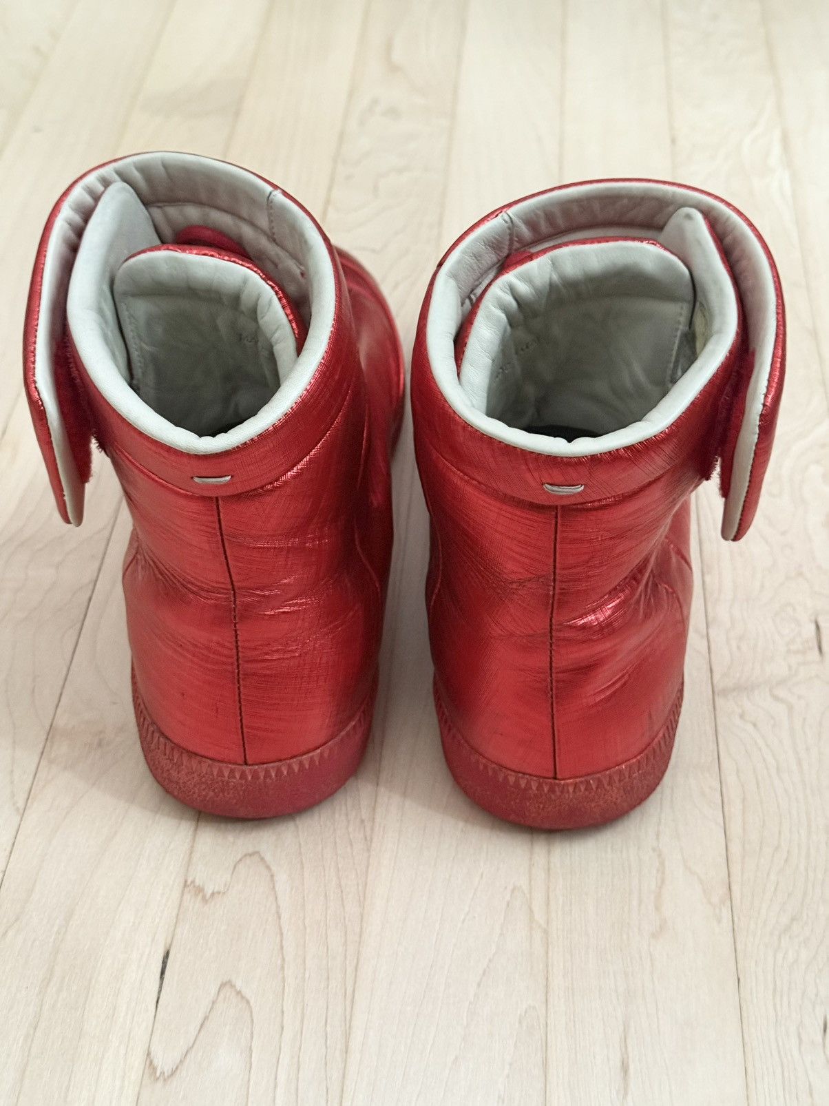 Maison Margiela Maison Margiela Future High Top Sneakers Red Metallic 10 43 Size US 10 / EU 43 - 5 Thumbnail