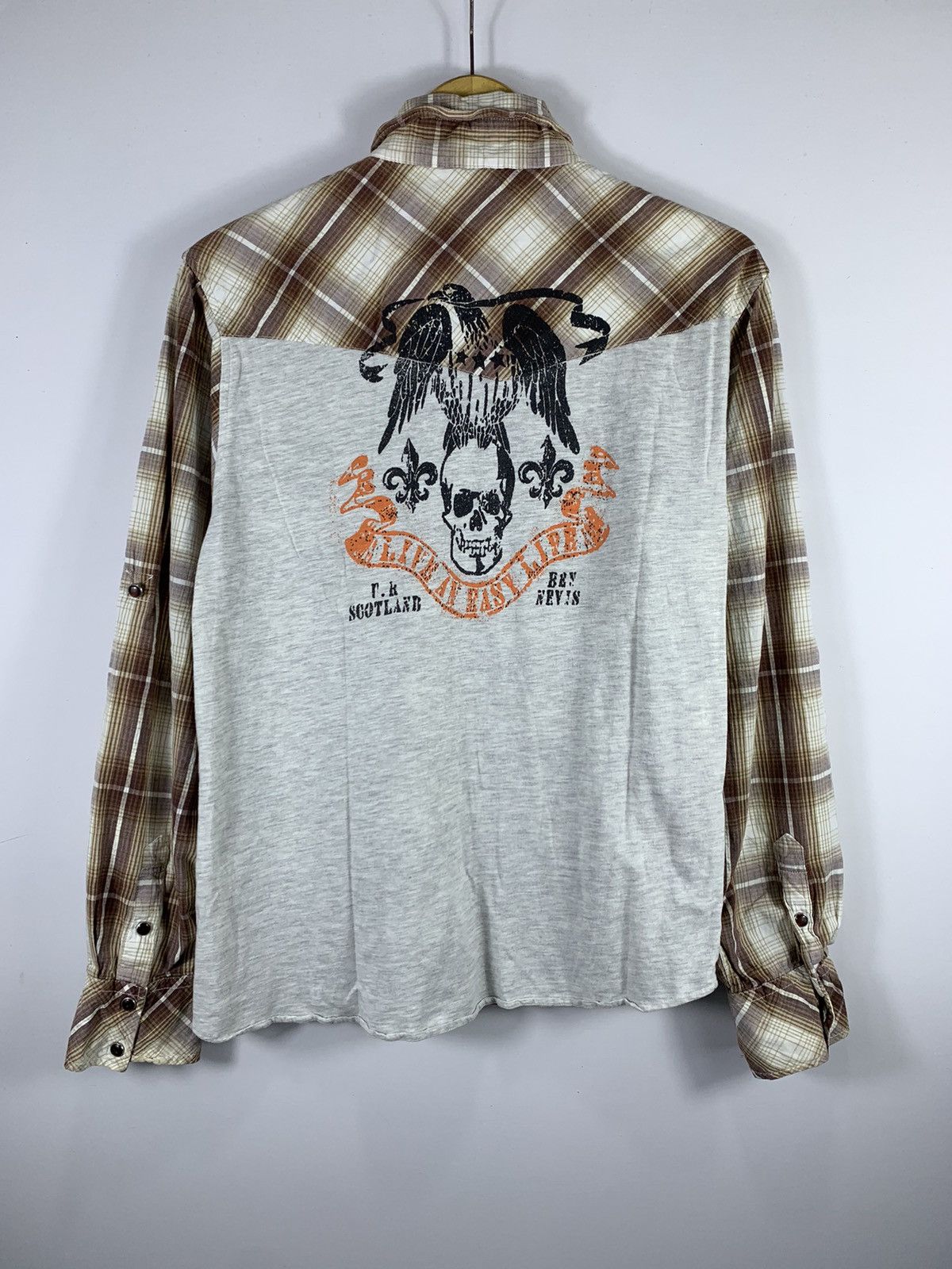 If Six Was Nine JAPANESE CRAZY POEM SKULL WATER BACK SHIRT CDG JUNYA STYLE Size US L / EU 52-54 / 3 - 1 Thumbnail