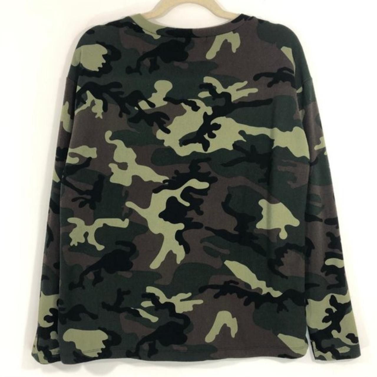 Sanctuary New Sanctuary Camo Lightweight Knit Crewneck Pocket Sweater Size S / US 4 / IT 40 - 7 Thumbnail