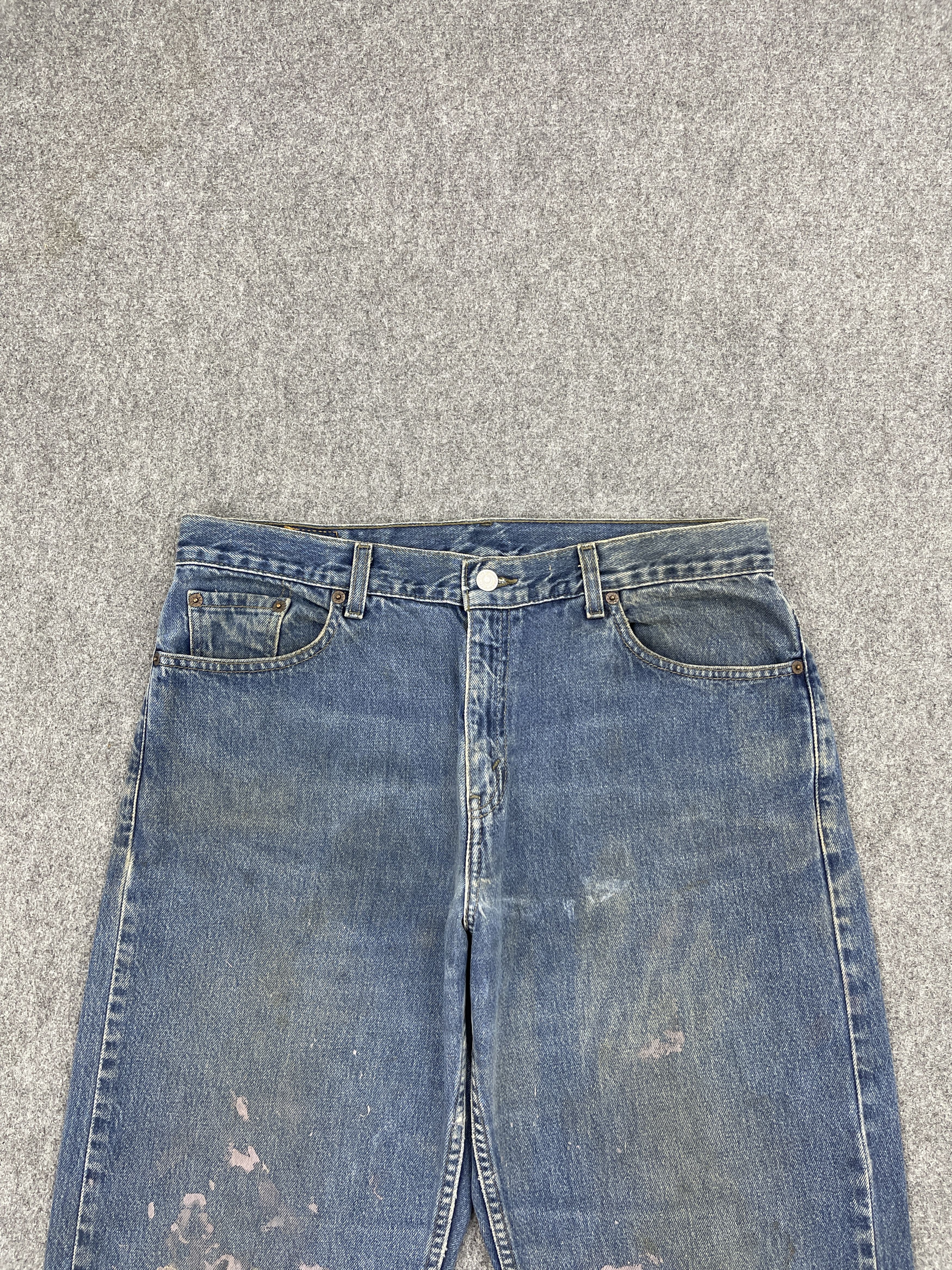 Levi's × Vintage Vintage Levis 577 Painter Light Blue Jeans DP2504 Size US 33 - 2 Thumbnail