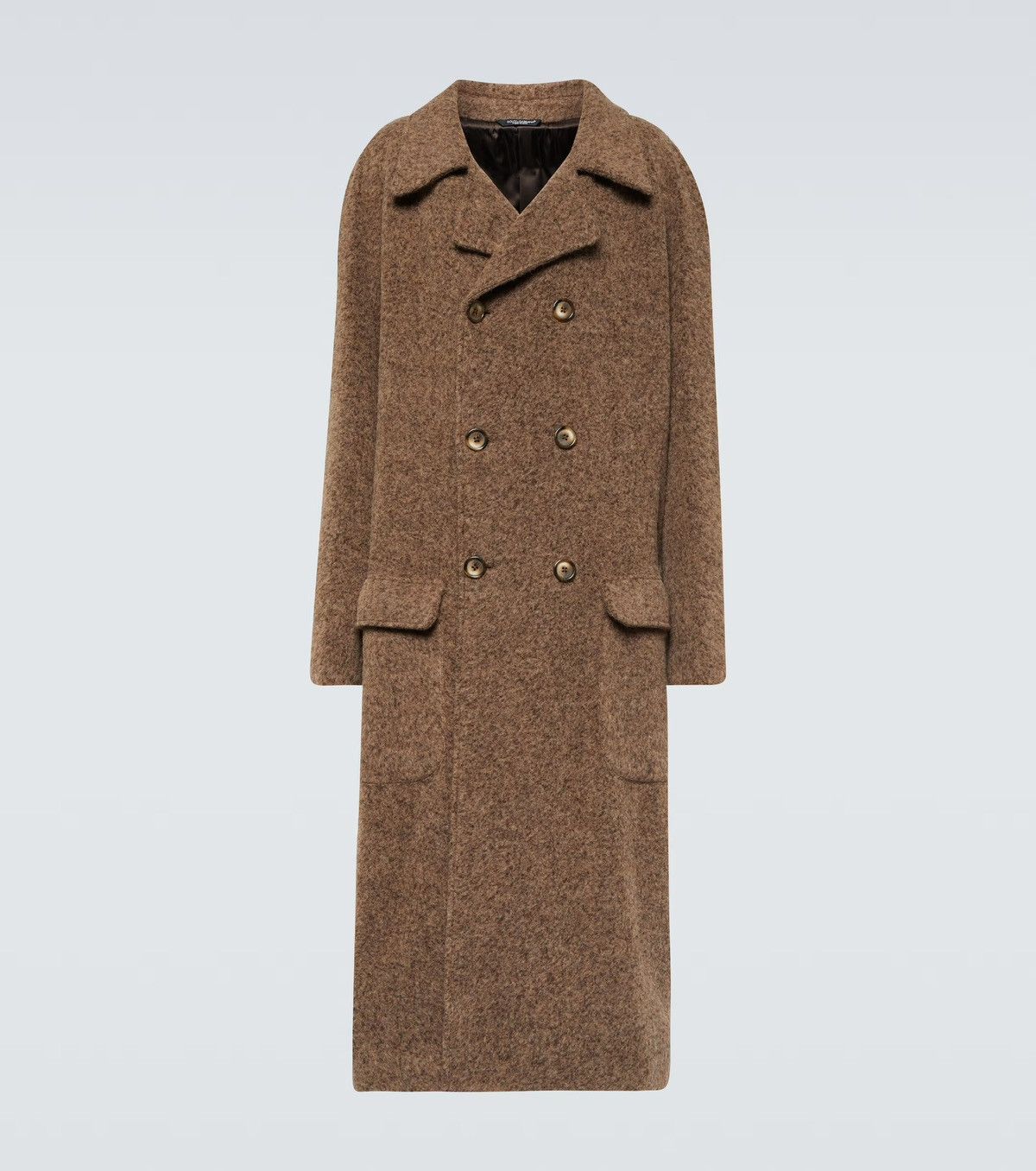 Dolce & Gabbana DOLCE & GABBANA Double Breasted Alpaca Wool Blend Coat Size US M / EU 48-50 / 2 - 1 Thumbnail