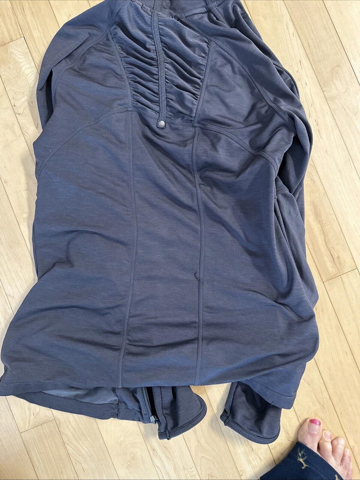 Designer Athleta Jacket Womens Medium Black Lightweight Zip Up Size M / US 6-8 / IT 42-44 - 8 Thumbnail