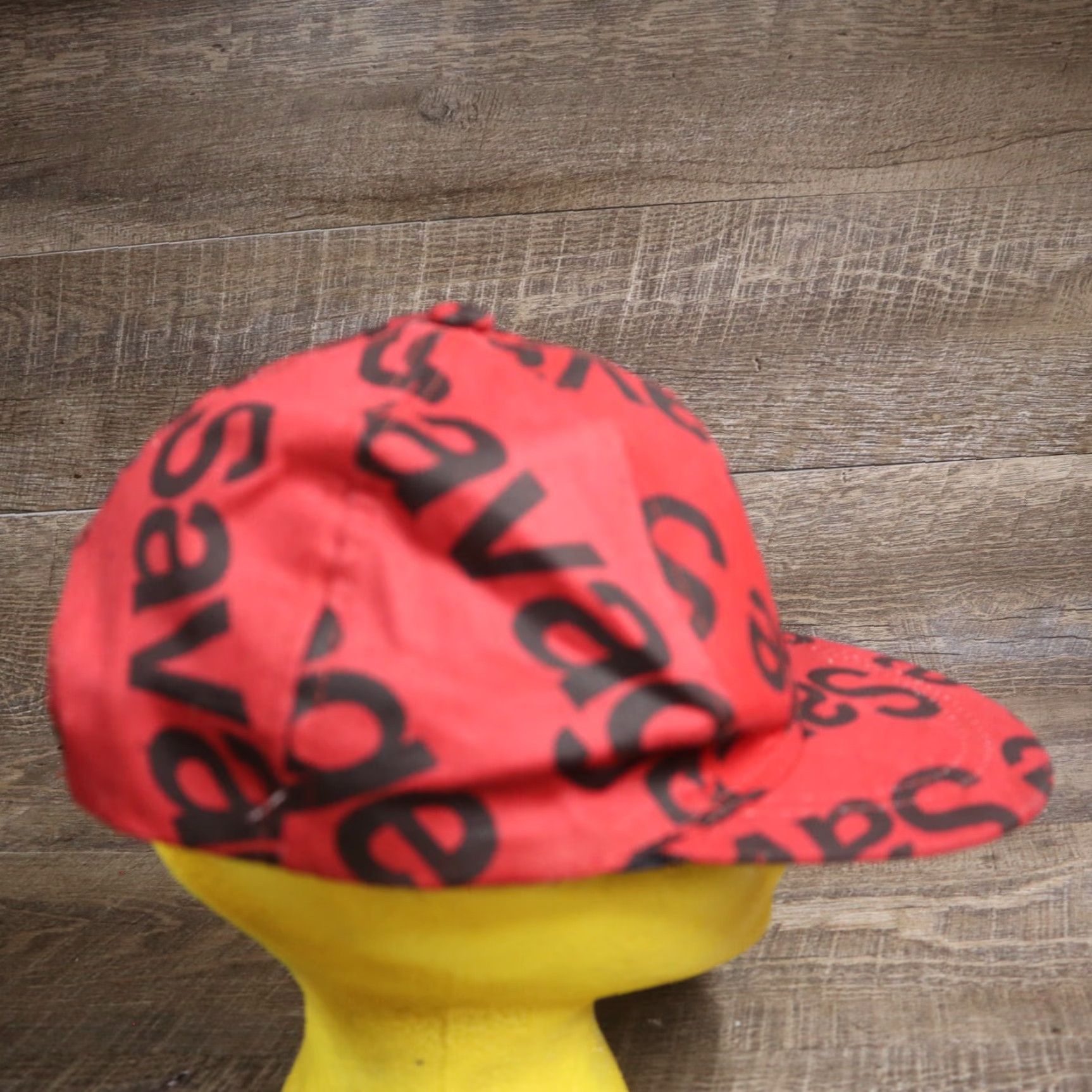 Vintage VINTAGE Prime Threads Hat Unisex Adults Adjustable Red Baseball Cap Teddy Bear Pattern 90s Style Mens Women Size ONE SIZE - 3 Thumbnail