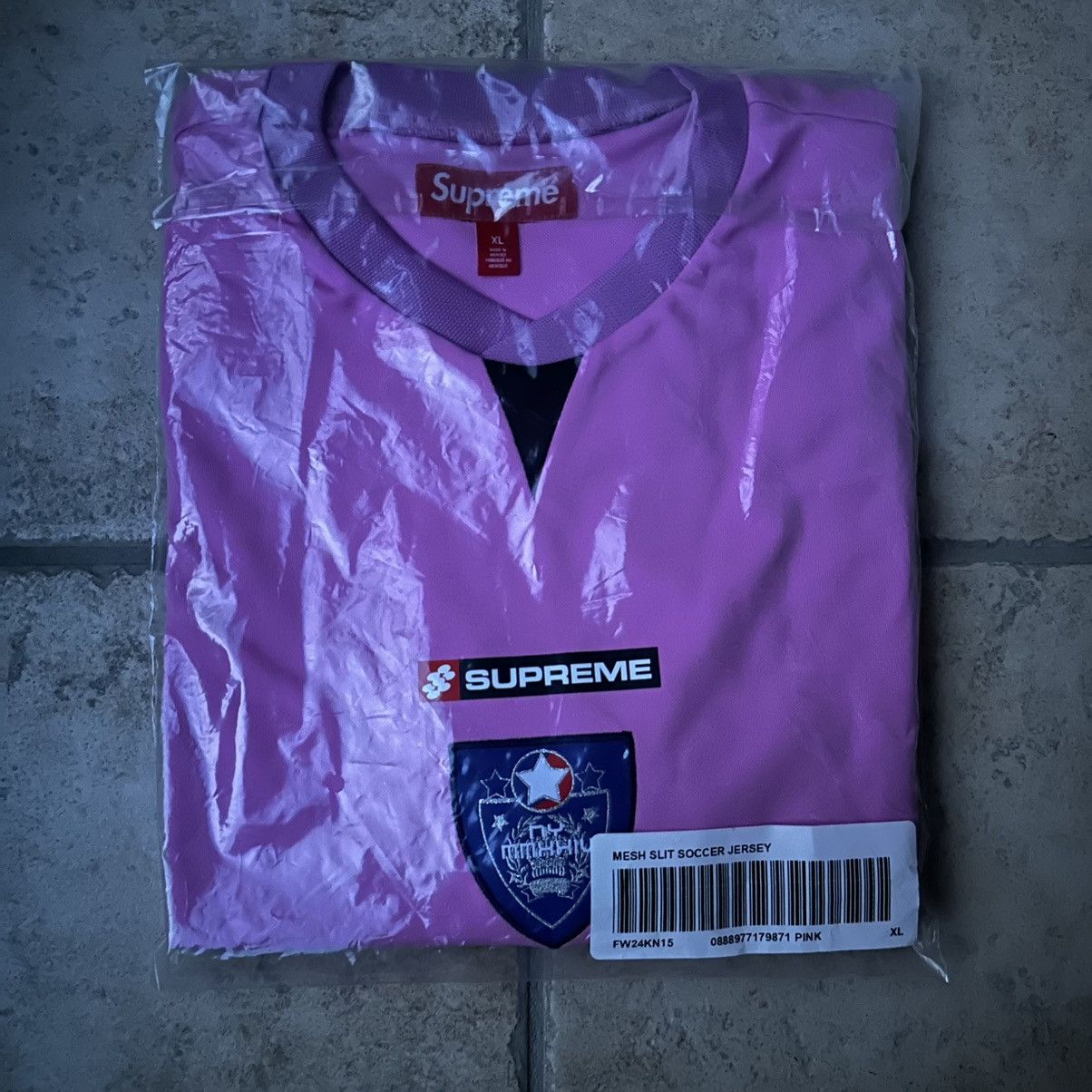 Supreme Crest Soccer Jersey Pink XL