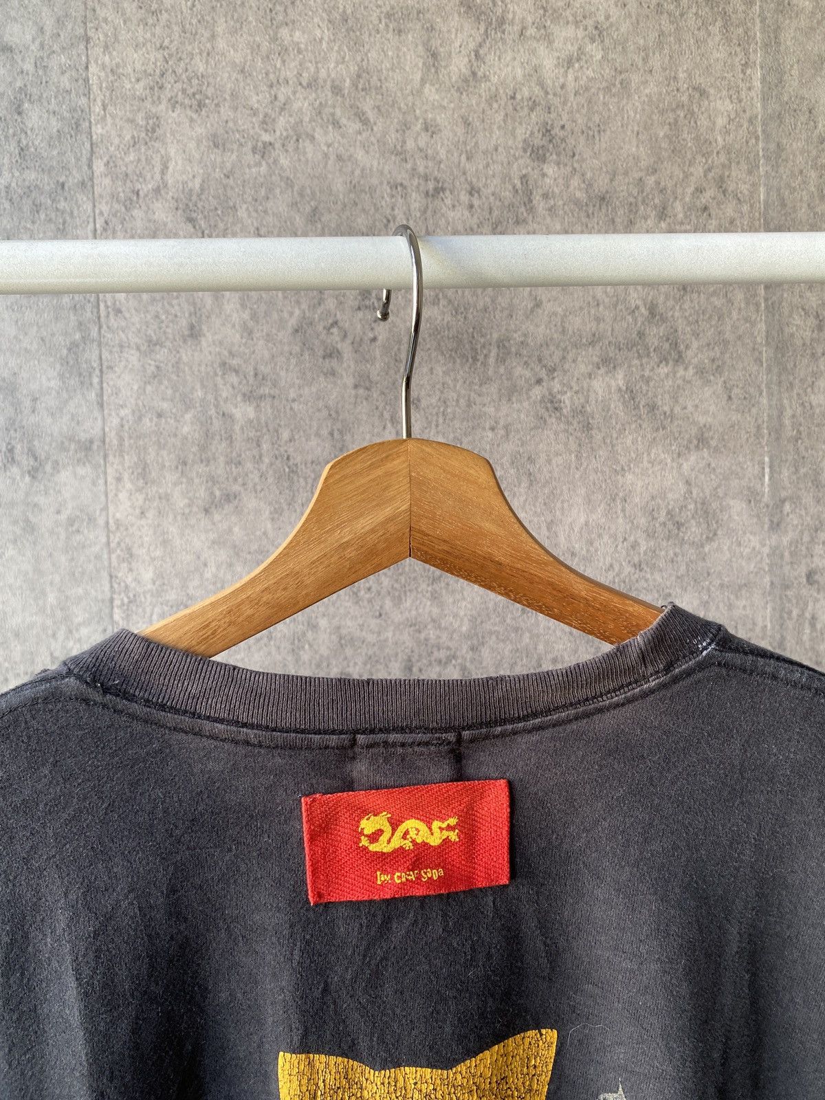 Japanese Brand × Vintage Vintage 90s Cream Soda Temmye Faded Black Distressed Tee Size US L / EU 52-54 / 3 - 8 Thumbnail