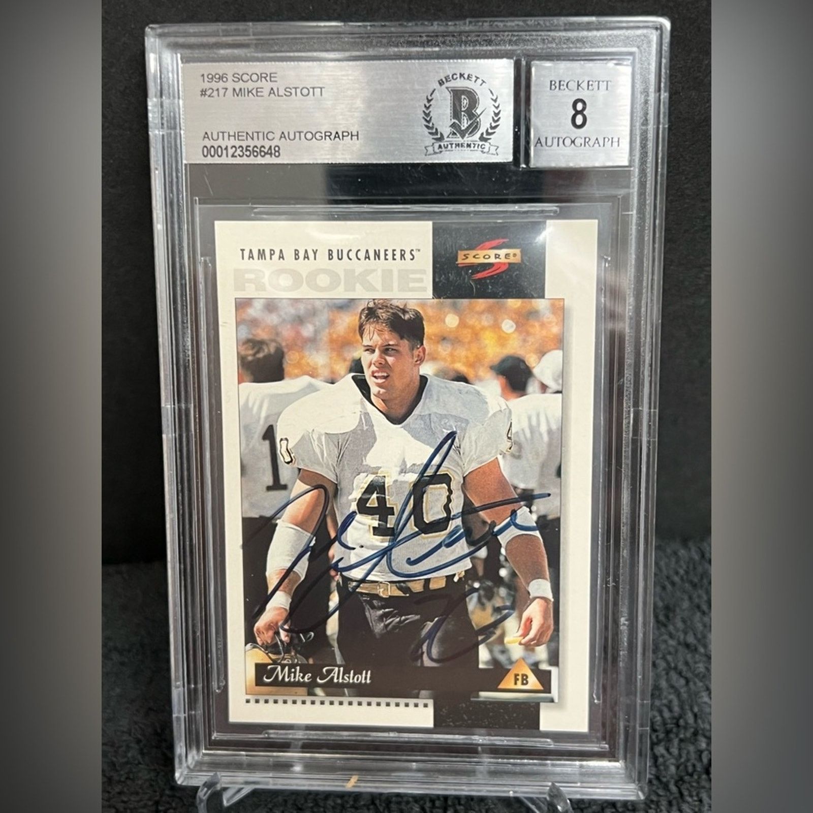 NFL Mike Alstott 1996 Score Rookie Autogragh Card BAS - RARE Size ONE SIZE - 1 Thumbnail
