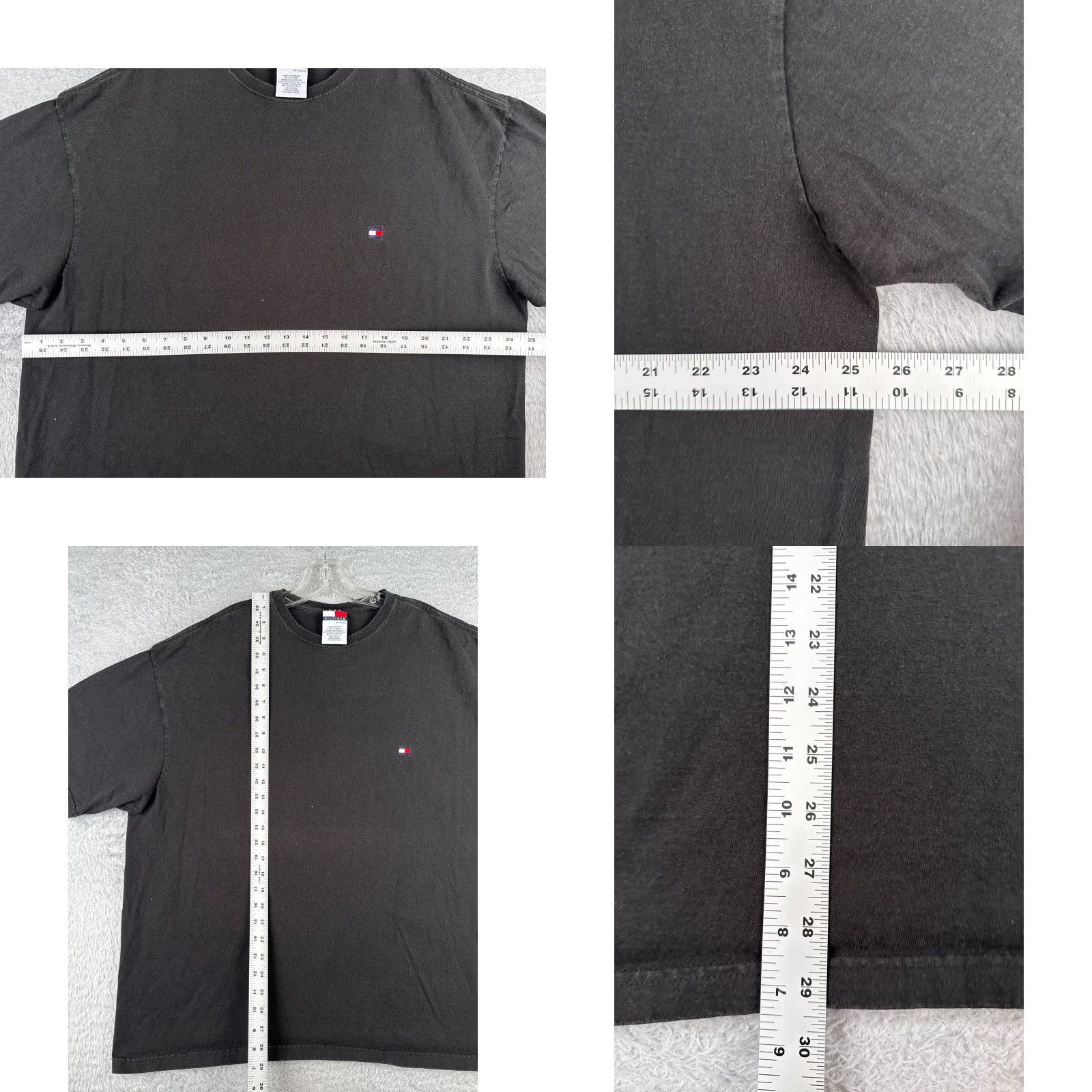 Tommy Hilfiger Tommy Hilfiger Shirt Men 2XL Black Cotton Crew Neck Short Sleeve Sports Classic Size US XXL / EU 58 / 5 - 8 Thumbnail