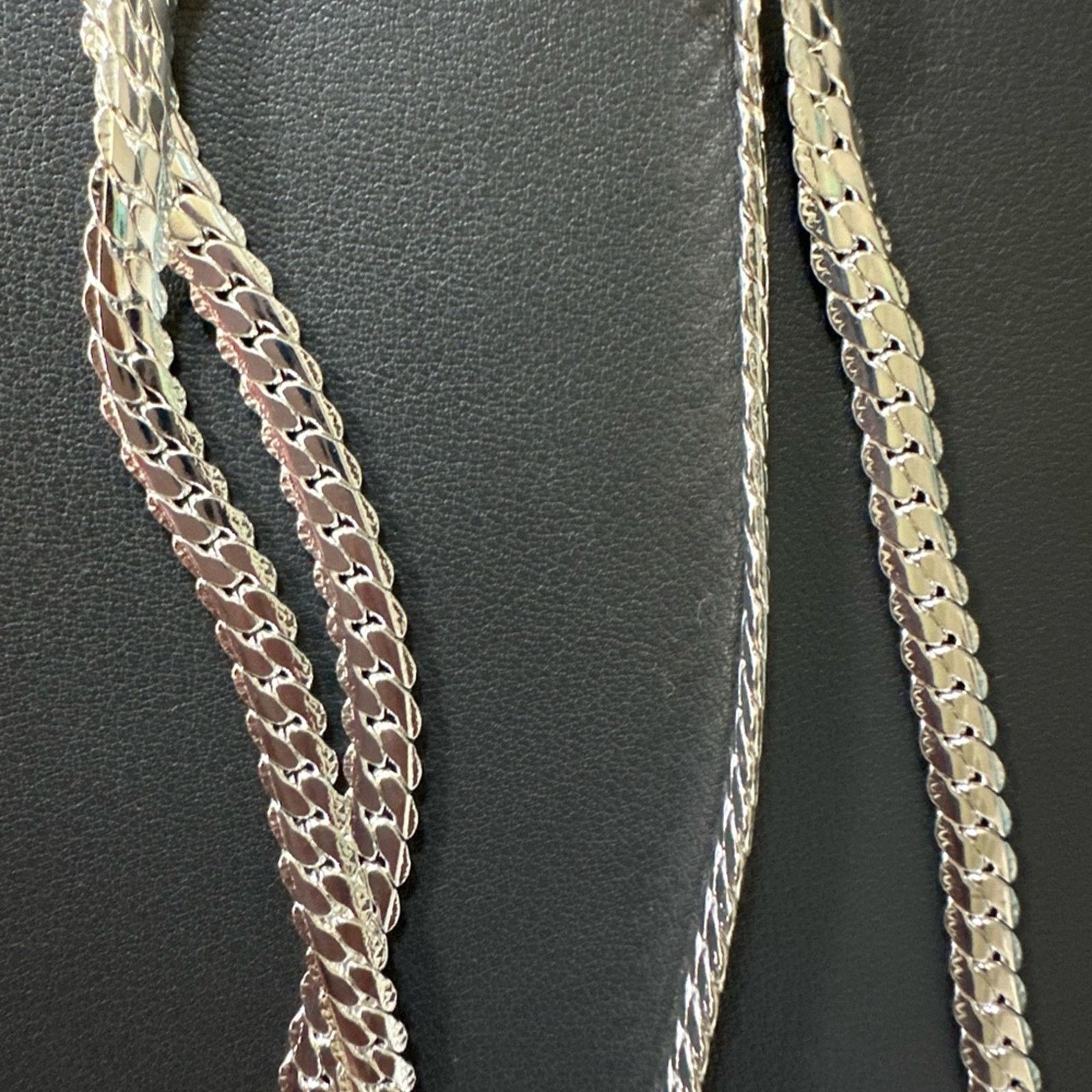 Other Men’s Women’s Silver Plated 5mm Chain Necklace 19” Size ONE SIZE - 5 Thumbnail