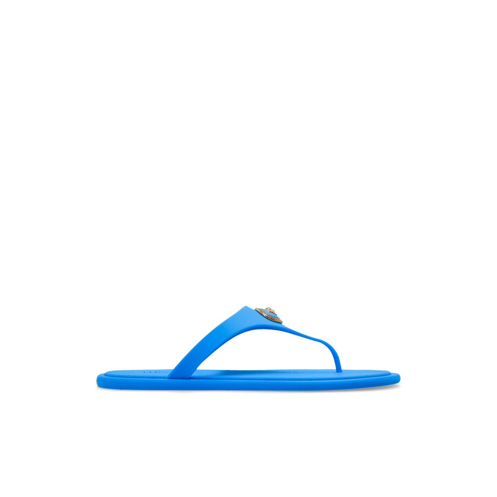 Versace VERSACE Blue Rubber Thong Flip Flops New And Authentic (Wome Size US 11 / IT 41 - 1 Thumbnail