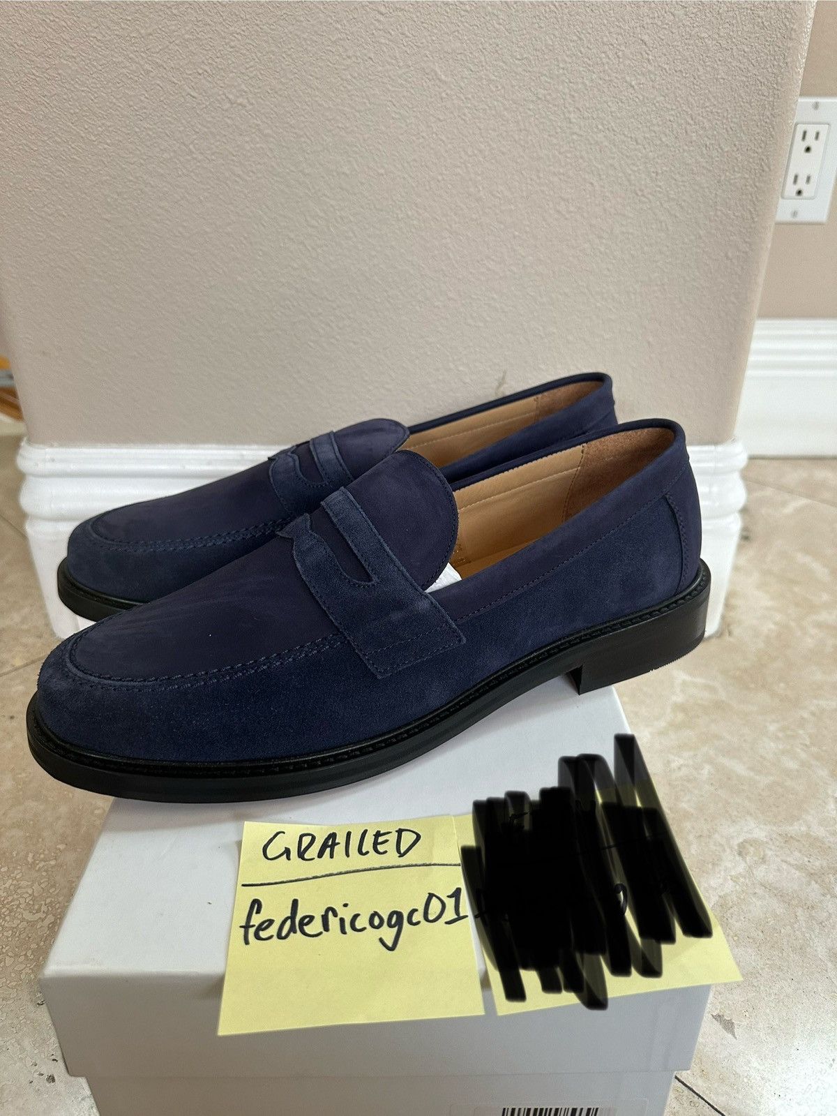 Aime Leon Dore Aime Leon Dore Navy Penny Loafer | Grailed