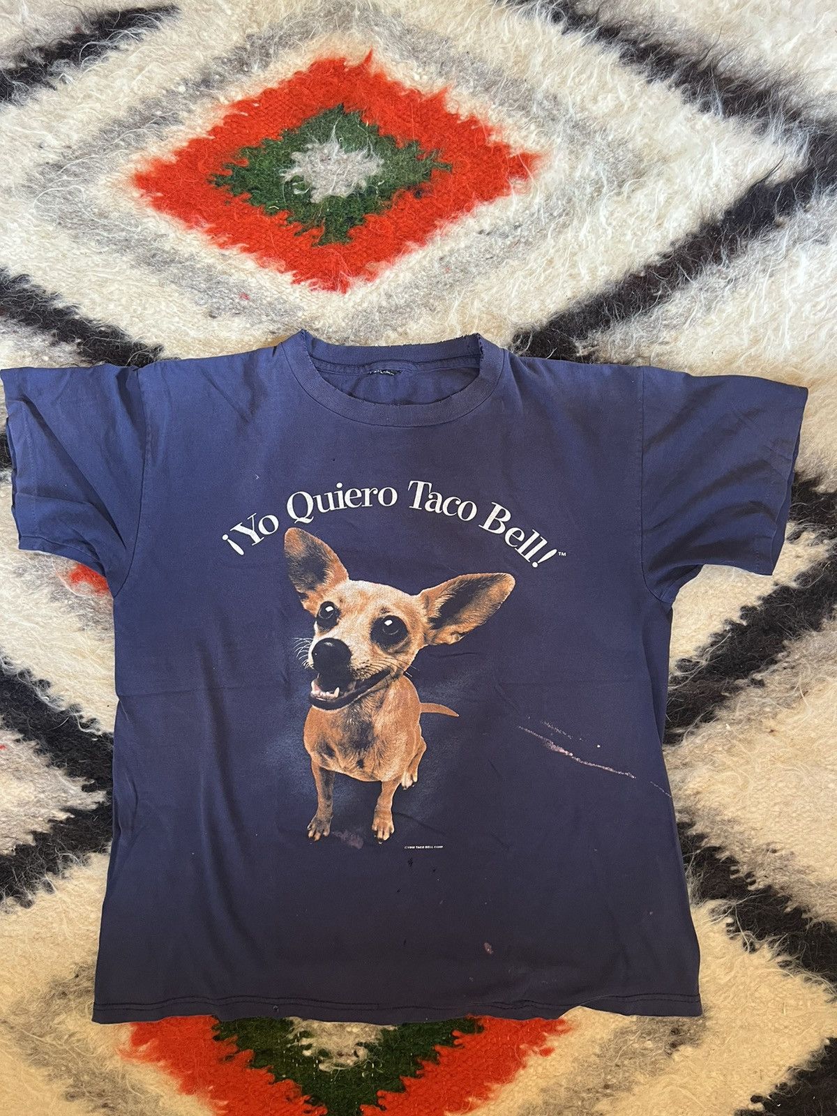 Vintage Vintage Thrashed Taco Bell T-Shirt Size US XL / EU 56 / 4 - 2 Thumbnail