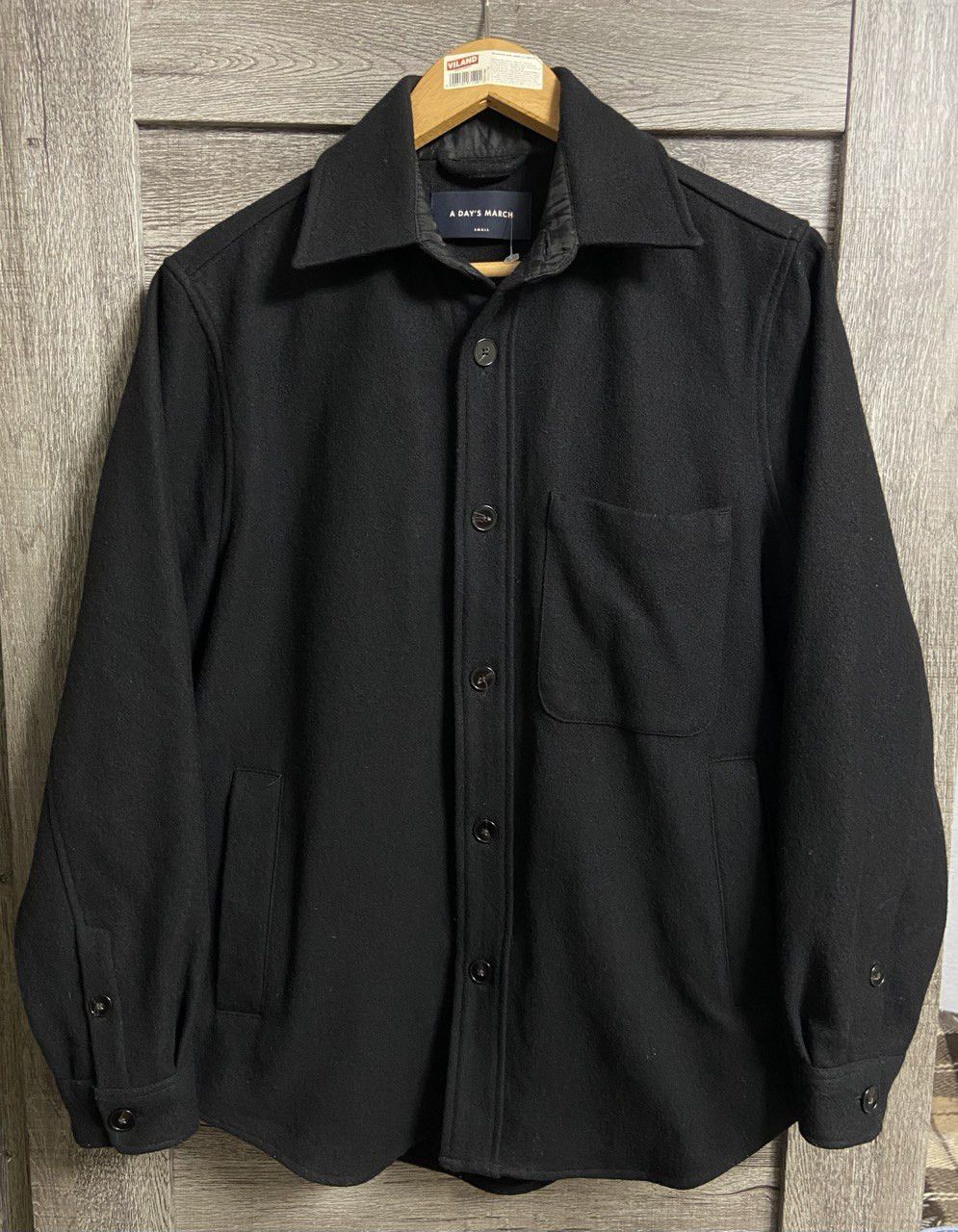 A Day's March A Day's March Wool Overshirt Jacket Black Size US S / EU 44-46 / 1 - 2 Thumbnail
