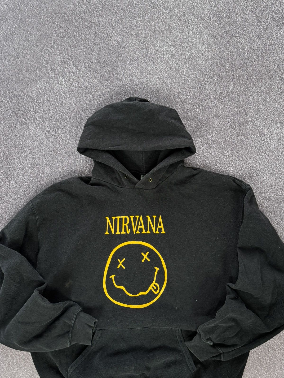 Band Tees Vintage Nirvana Smile Grunge Band Hoodie Size US XL / EU 56 / 4 - 2 Thumbnail