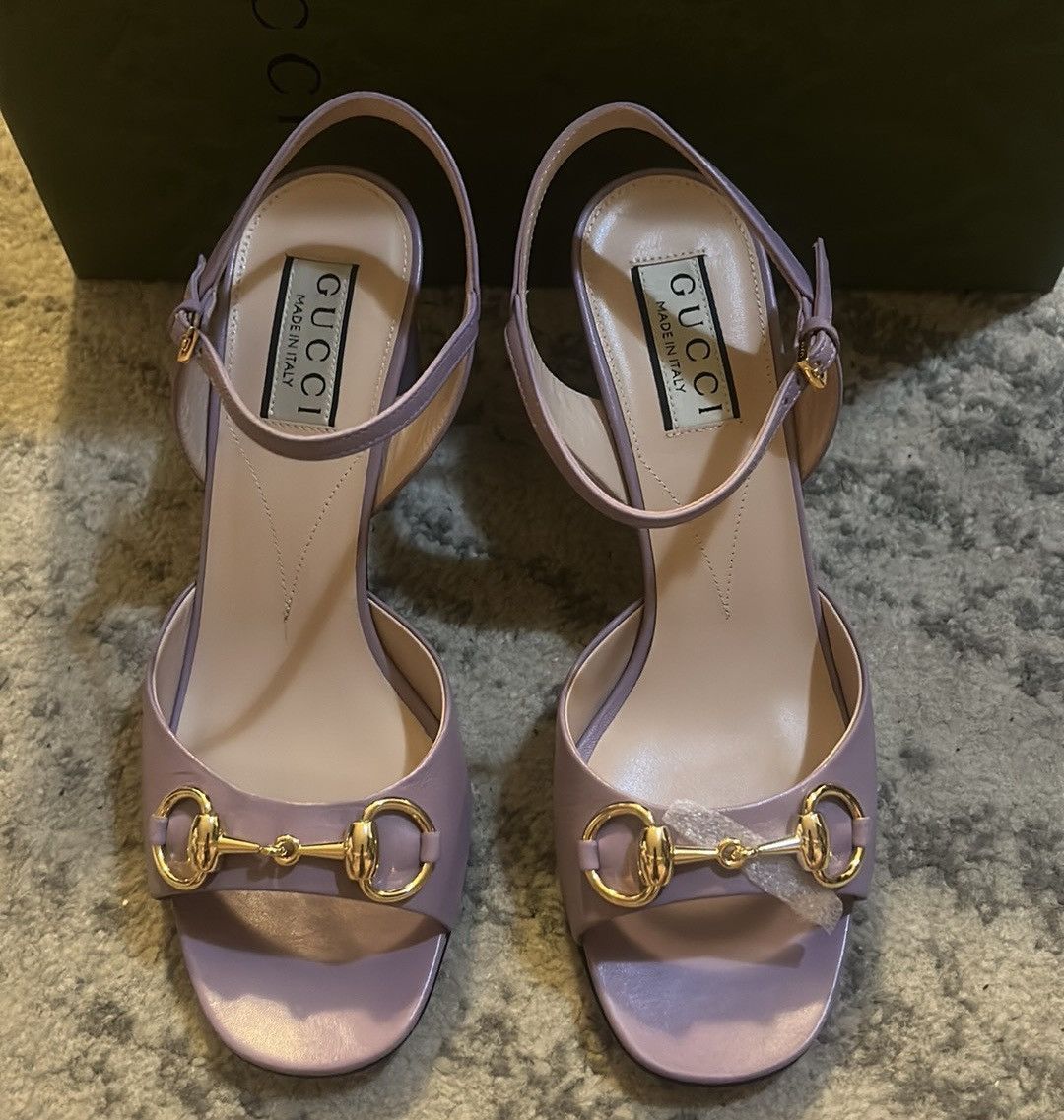 Gucci Gucci Horsebit One Strap Leather Sandal 36.5 Size US 6.5 / IT 36.5 - 3 Thumbnail
