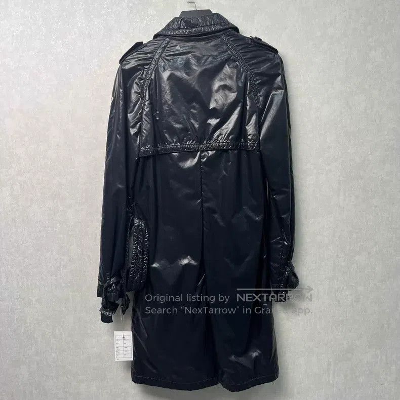 Moncler Moncler Black Mid-Length Women's Trench Coat Size XS / US 0-2 / IT 36-38 - 2 Thumbnail