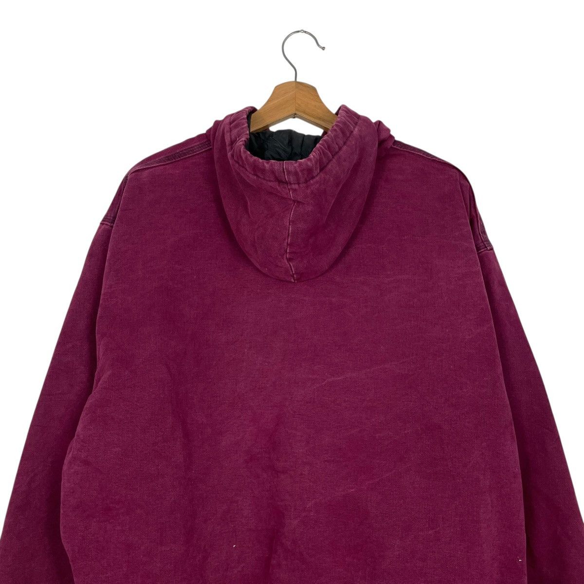 Vintage 80s Carhatt Detroit Duck Canvas Maroon Jacket