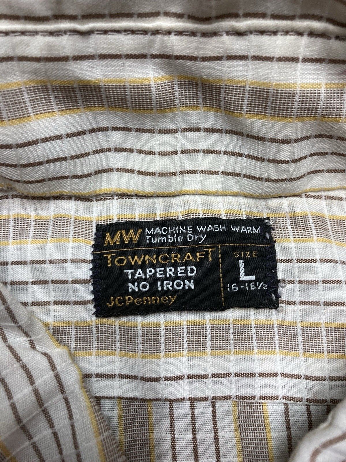 Vintage Vtg 70s button shirt Towncraft JCP plaid dagger collar large Size US L / EU 52-54 / 3 - 6 Thumbnail
