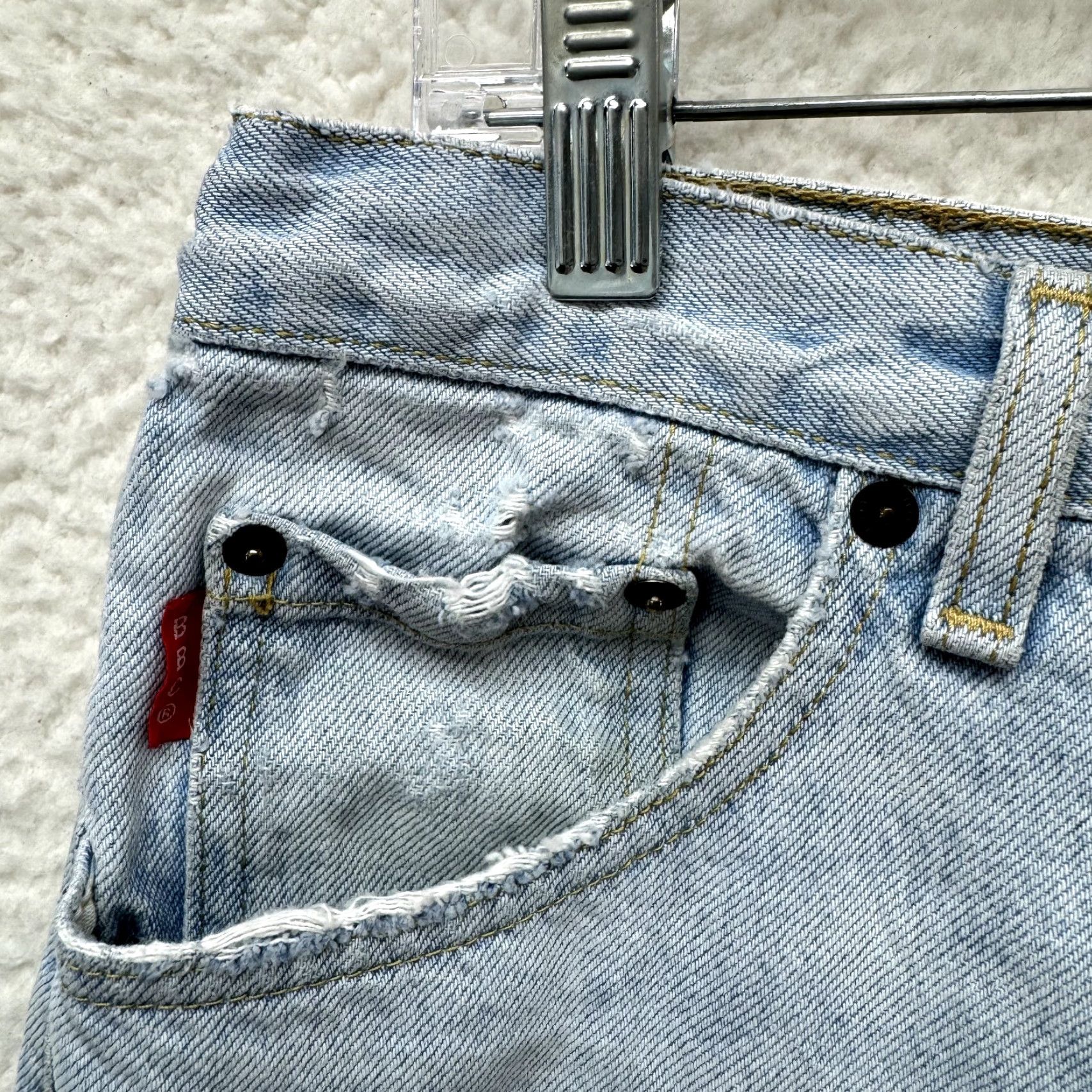 Bugle Boy VINTAGE Bugle Boy Jeans 34X30 Mens Relaxed Straight Leg Light Wash Skater Grunge Size US 34 / EU 50 - 5 Thumbnail