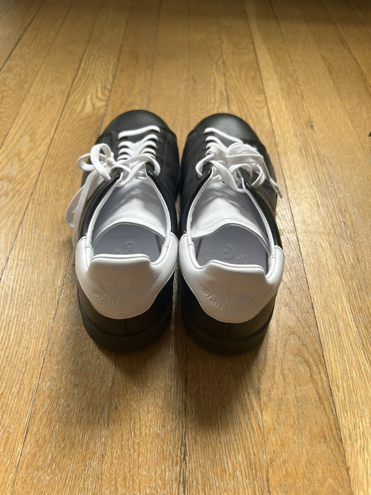 Adidas Adidas Stan Smith Lux Black and White Size US 10 / EU 43 - 5 Thumbnail