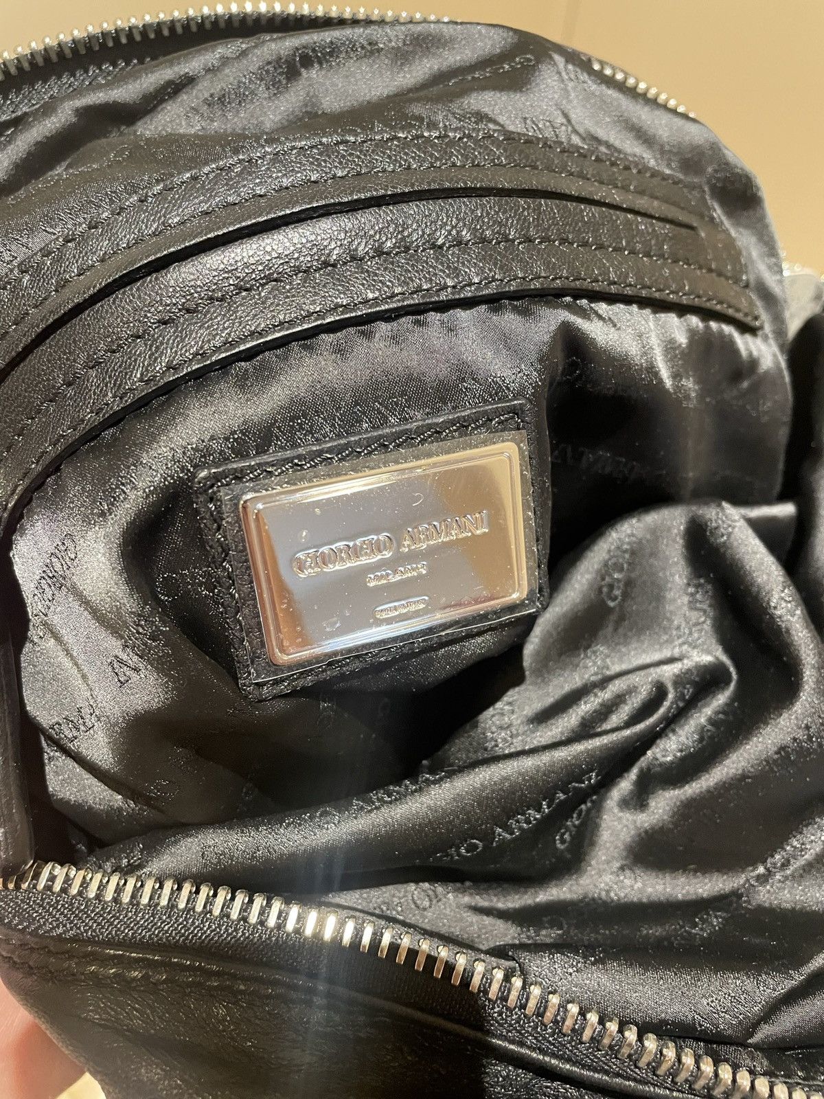 Giorgio Armani Leather top handle bag Size ONE SIZE - 7 Thumbnail