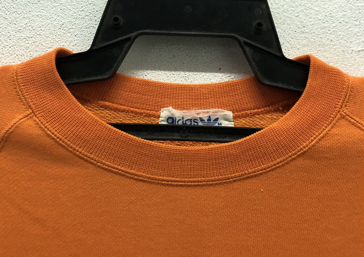 Adidas Vintage Adidas Trefoil Orange Crewneck Sweatshirt Size US M / EU 48-50 / 2 - 3 Thumbnail