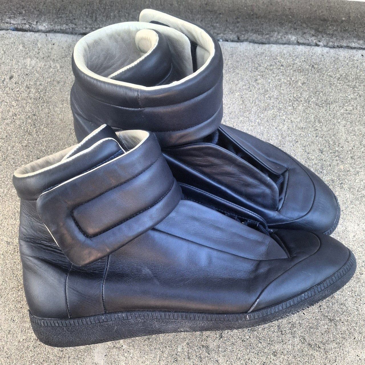 Maison Margiela Maison Margiela Future High Top Navy Leather Sneakers Size US 12.5 / EU 45-46 - 5 Thumbnail