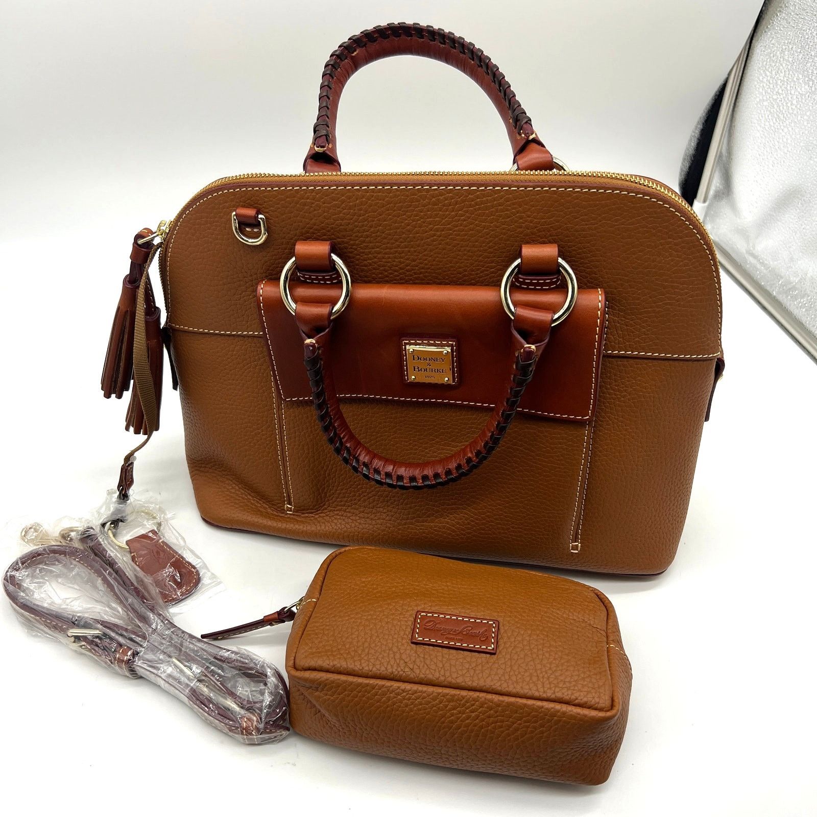 Dooney & Bourke Dooney & Bourke Pebble Leather Aubrey Satchel Satchel Size ONE SIZE - 1 Thumbnail