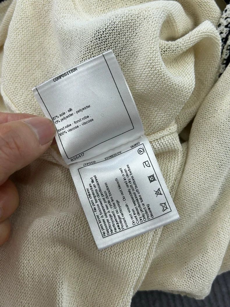 Chanel Chanel White V-neck four-pocket knitted dress Size XXS / US 00 / IT 34 - 6 Thumbnail