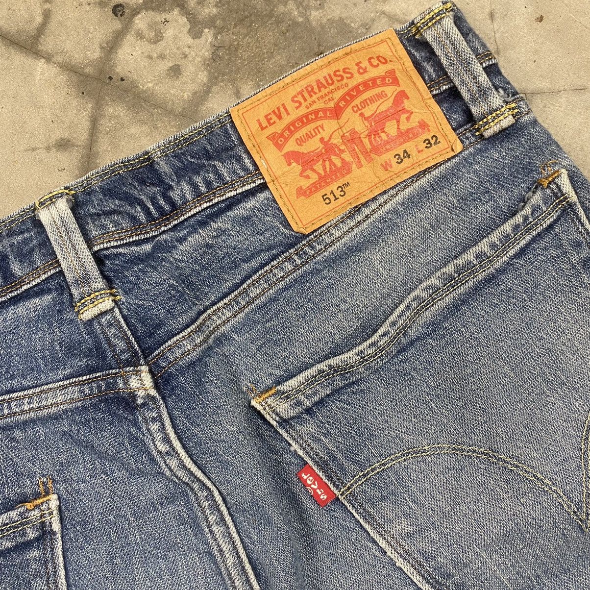 Levi's × Levi's Made & Crafted × Levi's Vintage Clothing y2k Levis 513 Acid Washed Jeans Size US 34 / EU 50 - 7 Thumbnail