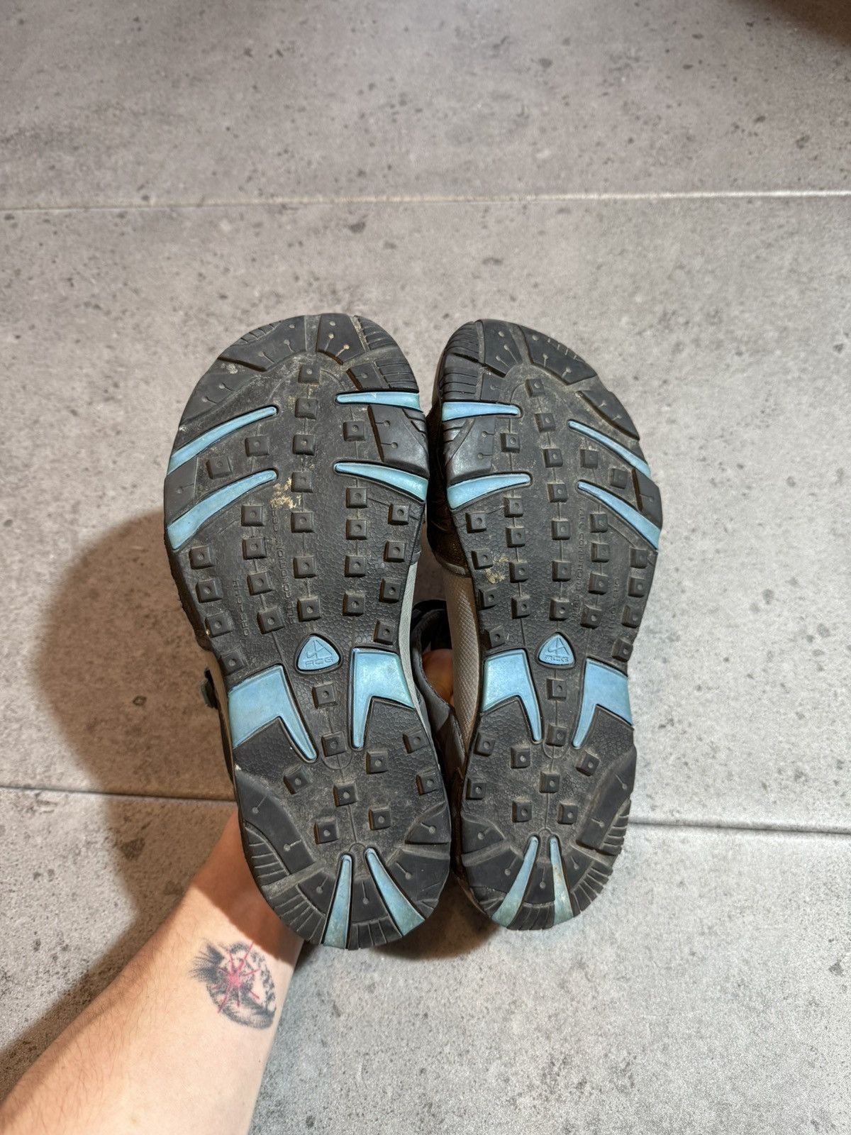 Nike × Nike ACG Nike ACG y2k Gorpcore Sandals Black blue Outdoor Hiking vtg Size US 11 / EU 44 - 5 Thumbnail