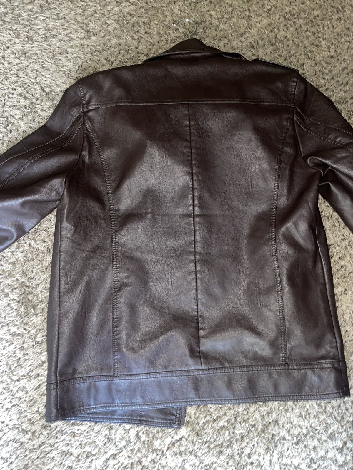 Vintage Brown Faux Leather Jacket Size US S / EU 44-46 / 1 - 5 Thumbnail