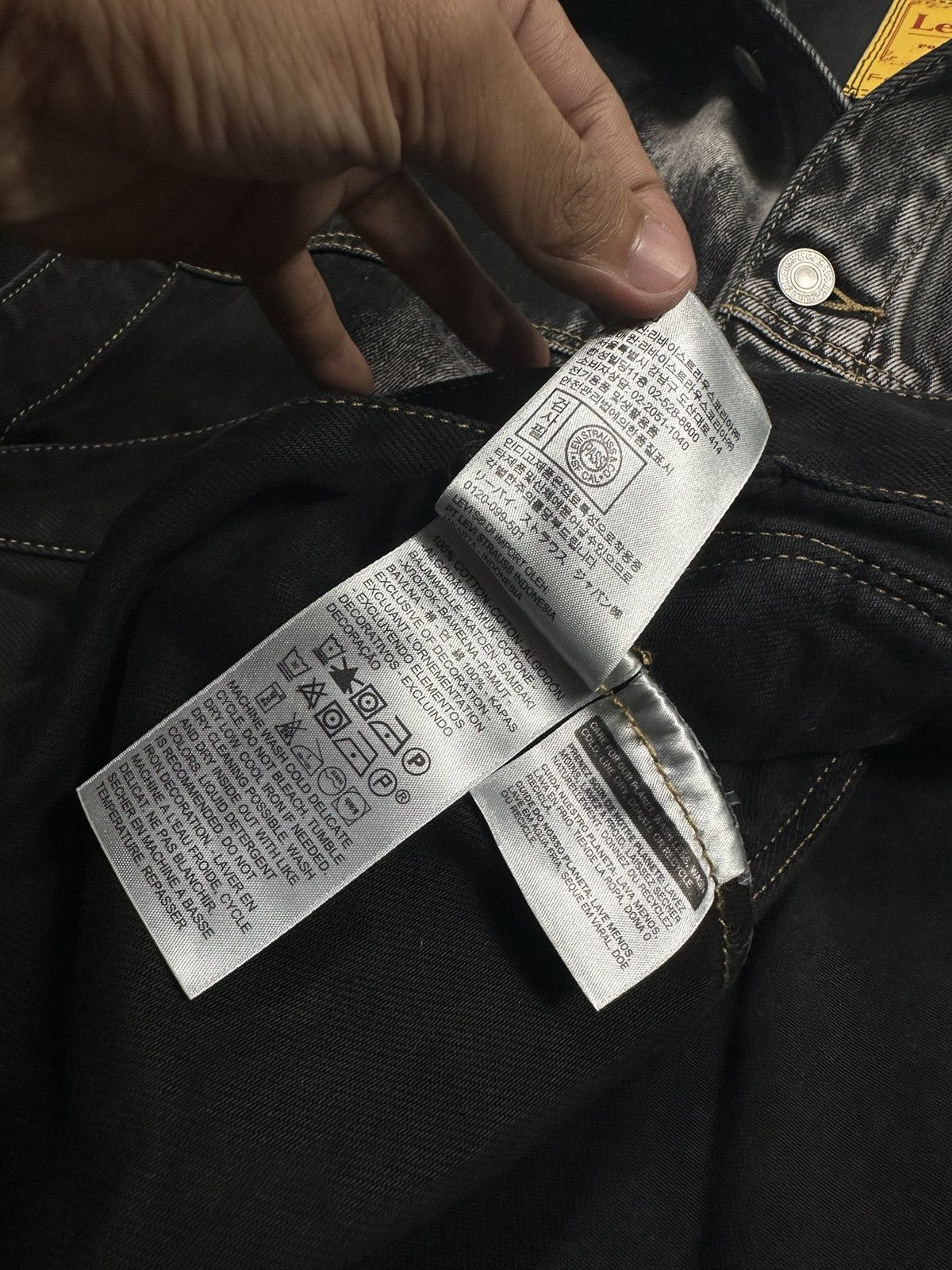 Feng Chen Wang × Levi's FENG CHEN WANG Blue & Black Levi's Edition Denim Oversized Size US L / EU 52-54 / 3 - 14 Thumbnail