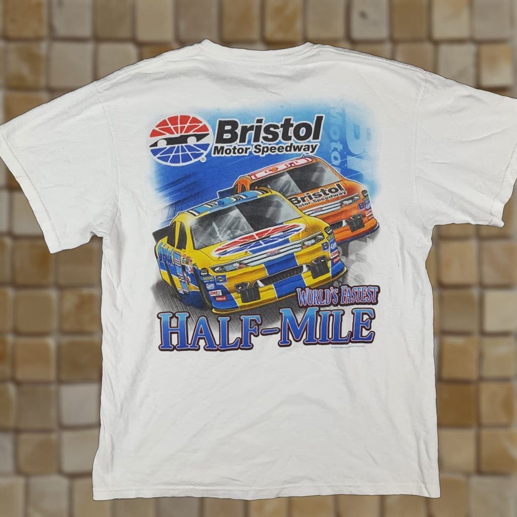 Delta VINTAGE NASCAR T-Shirt Men Medium Bristol Motor Speedway Retro Race Cars 90s Y2K Outdoor Size US M / EU 48-50 / 2 - 1 Thumbnail