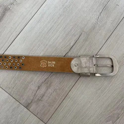 Other Y2K Pink BB Style Studded Leather Belt Size ONE SIZE - 3 Thumbnail