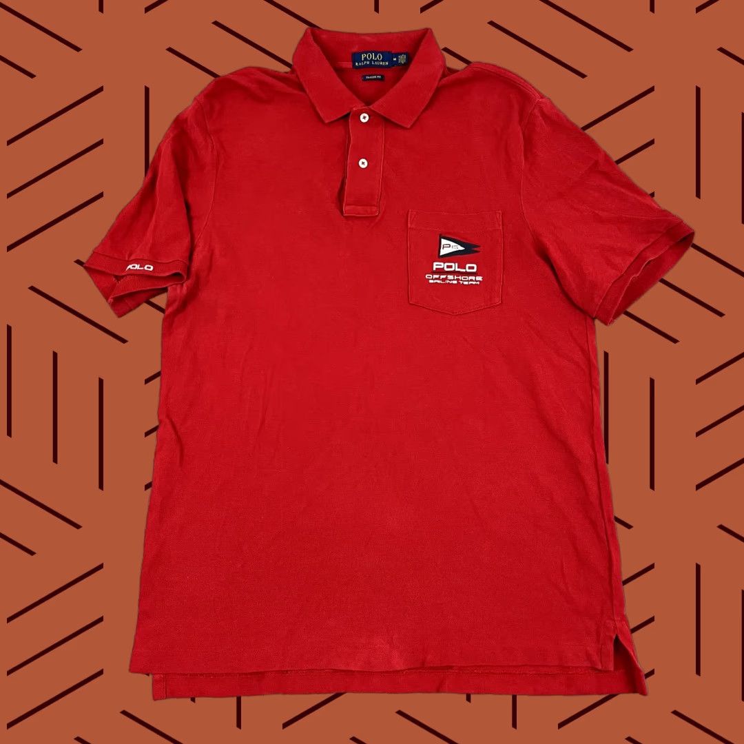 Polo Ralph Lauren POLO RALPH LAUREN Polo Shirt Mens Medium Offshore Sailing Team P-15 Sports S/S Size US M / EU 48-50 / 2 - 1 Thumbnail
