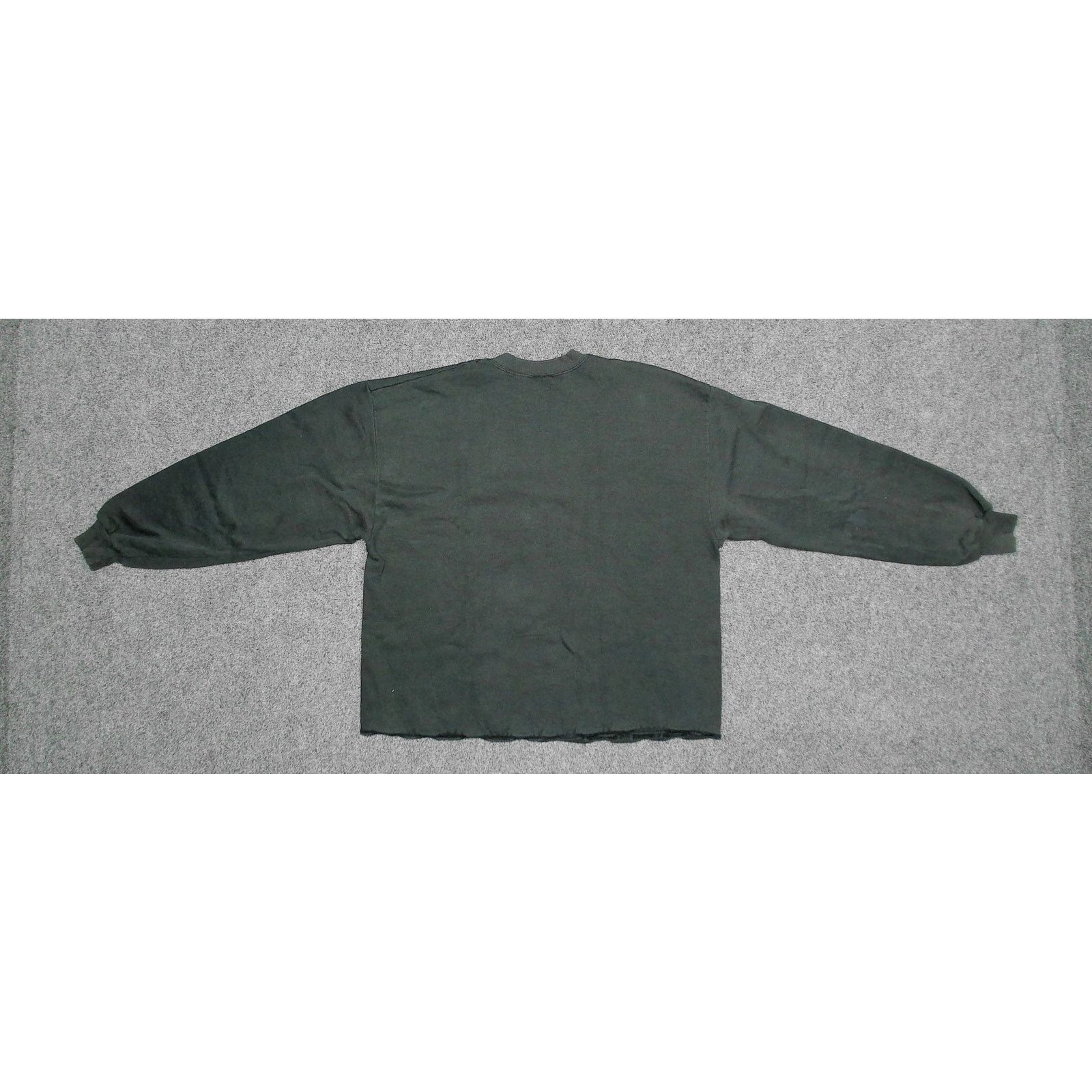 Jerzees Jerzees VTG 90s Sun-Faded Black Boxy Cut Blank Sweatshirt Size XL / US 12-14 / IT 48-50 - 6 Thumbnail