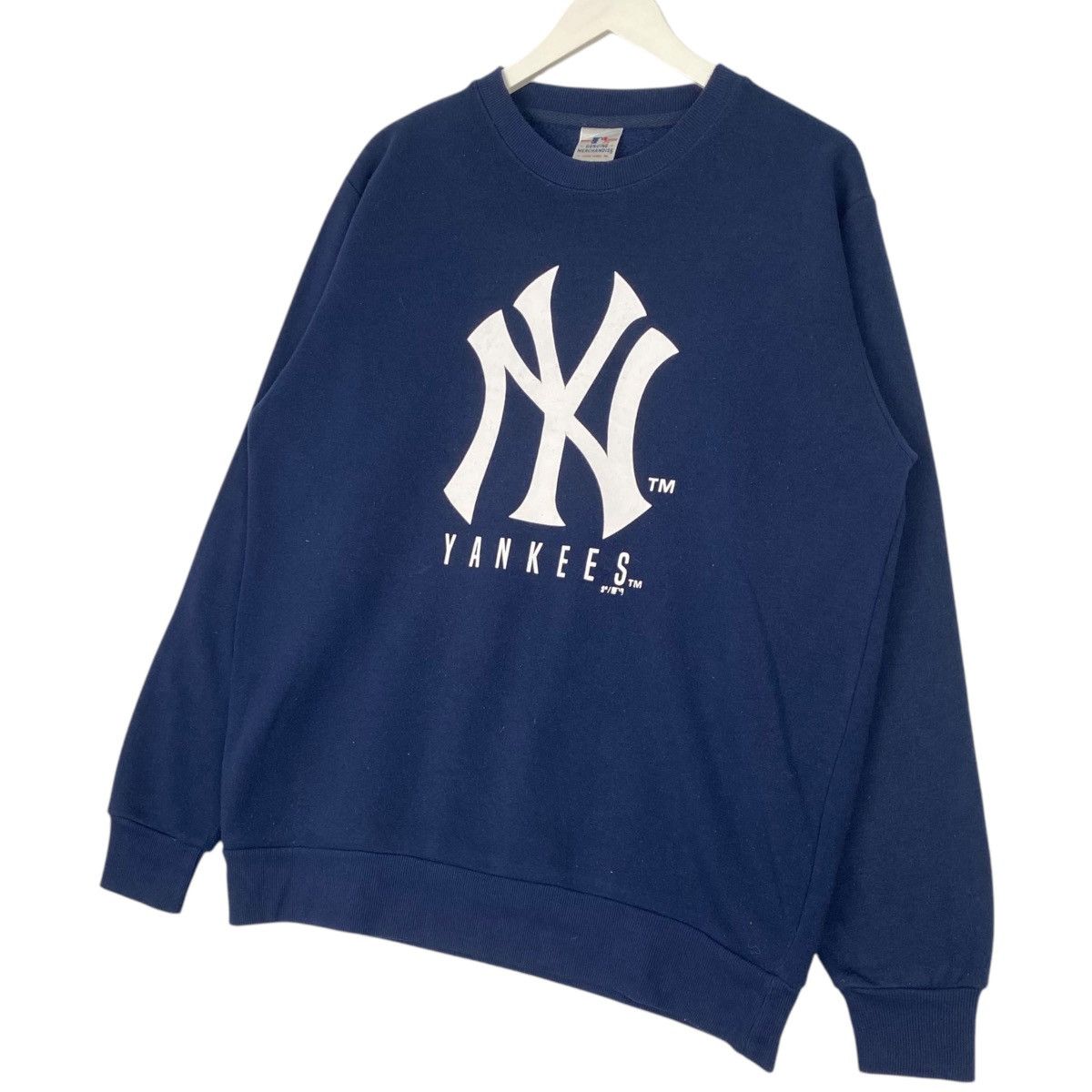 Vintage Vintage New York Yankees Crewneck Sweatshirt Navy Blue Size US L / EU 52-54 / 3 - 2 Thumbnail