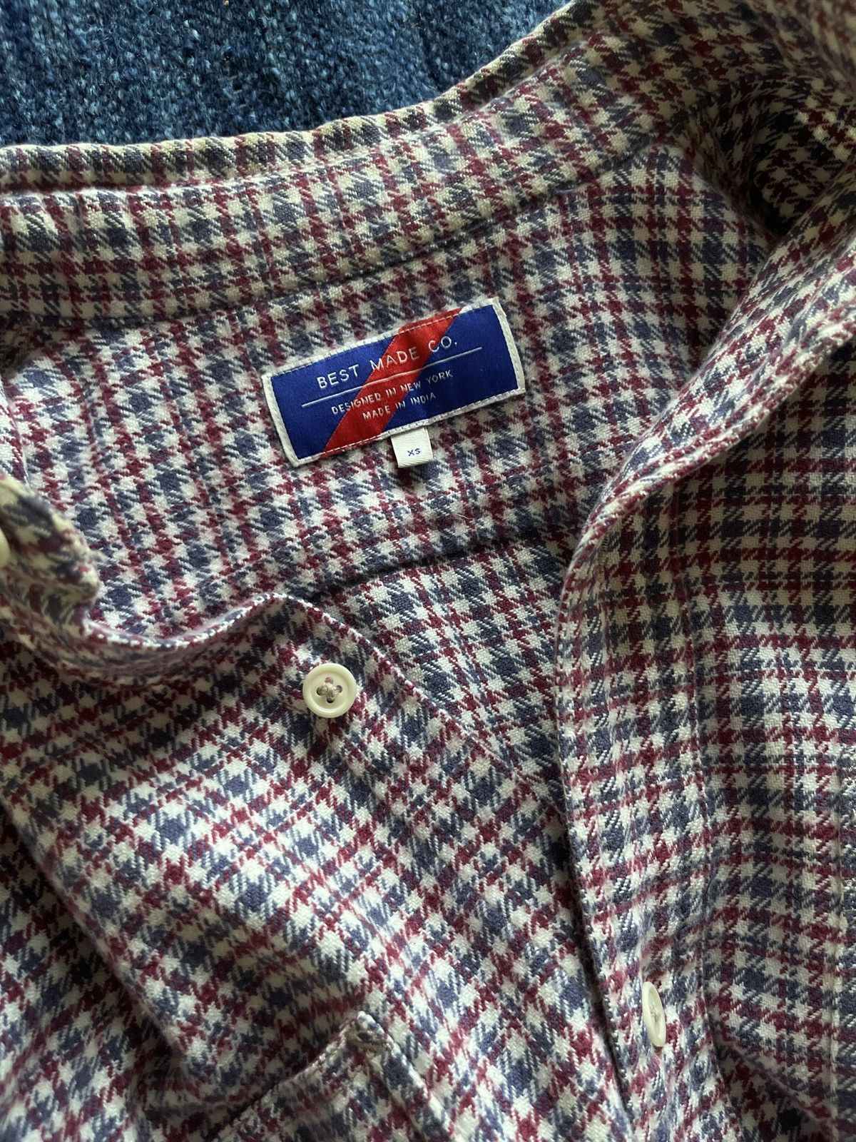 Best Made Co. Best Made Co Flannel in Natural, Blue, and Red Size US XS / EU 42 / 0 - 9 Thumbnail