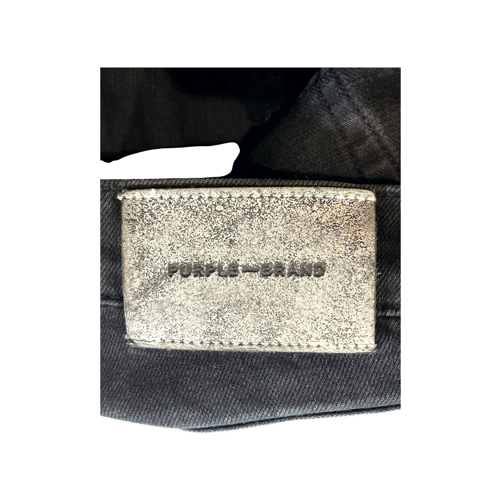 Purple Brand Purple Brand Patchwork Black & Silver Jeans Size US 30 / EU 46 - 10 Thumbnail