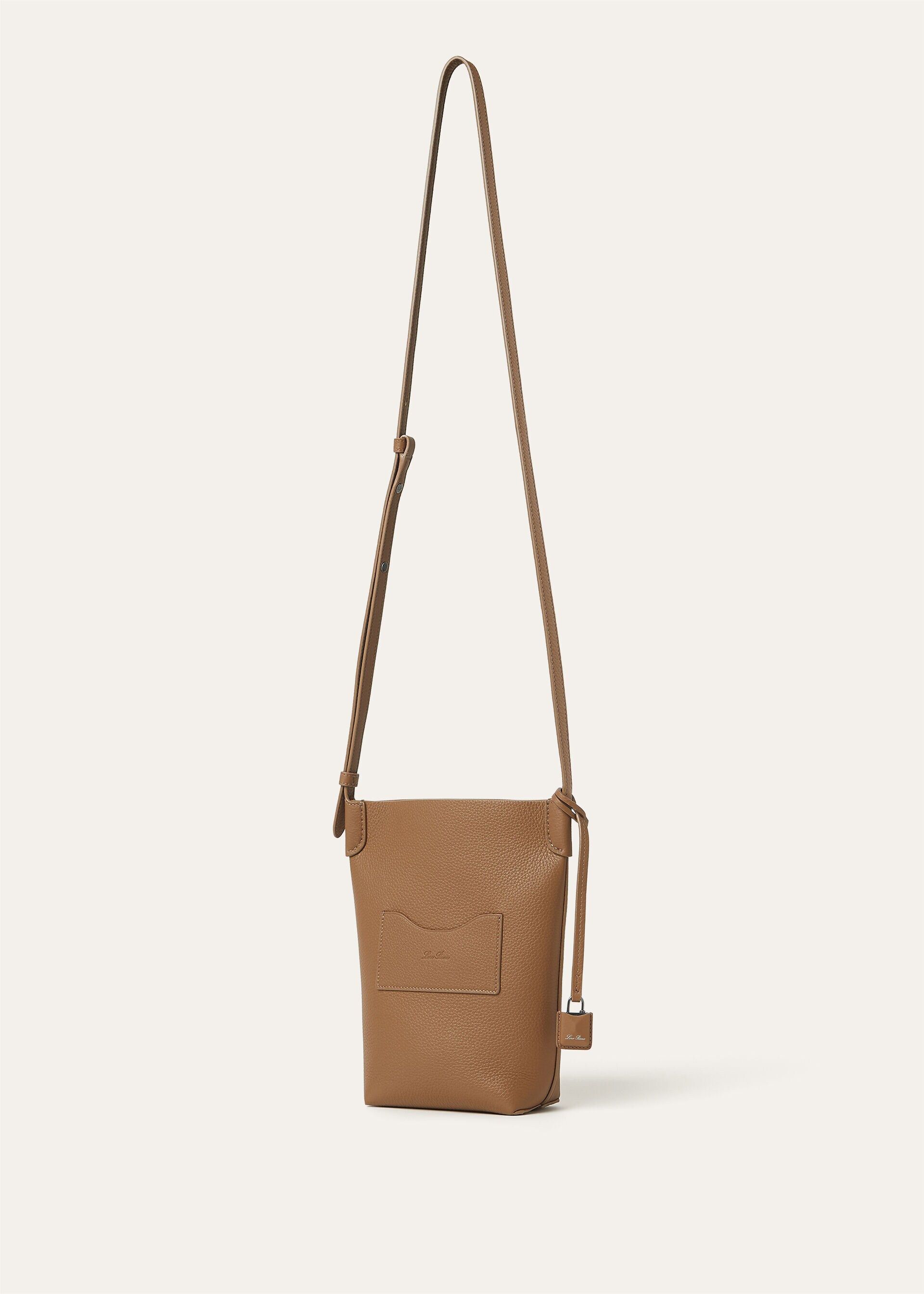 Loro Piana os11x0426 FAO5532 Size: OS / Bale Phone Case in Pecan/Onyx Size ONE SIZE - 4 Thumbnail