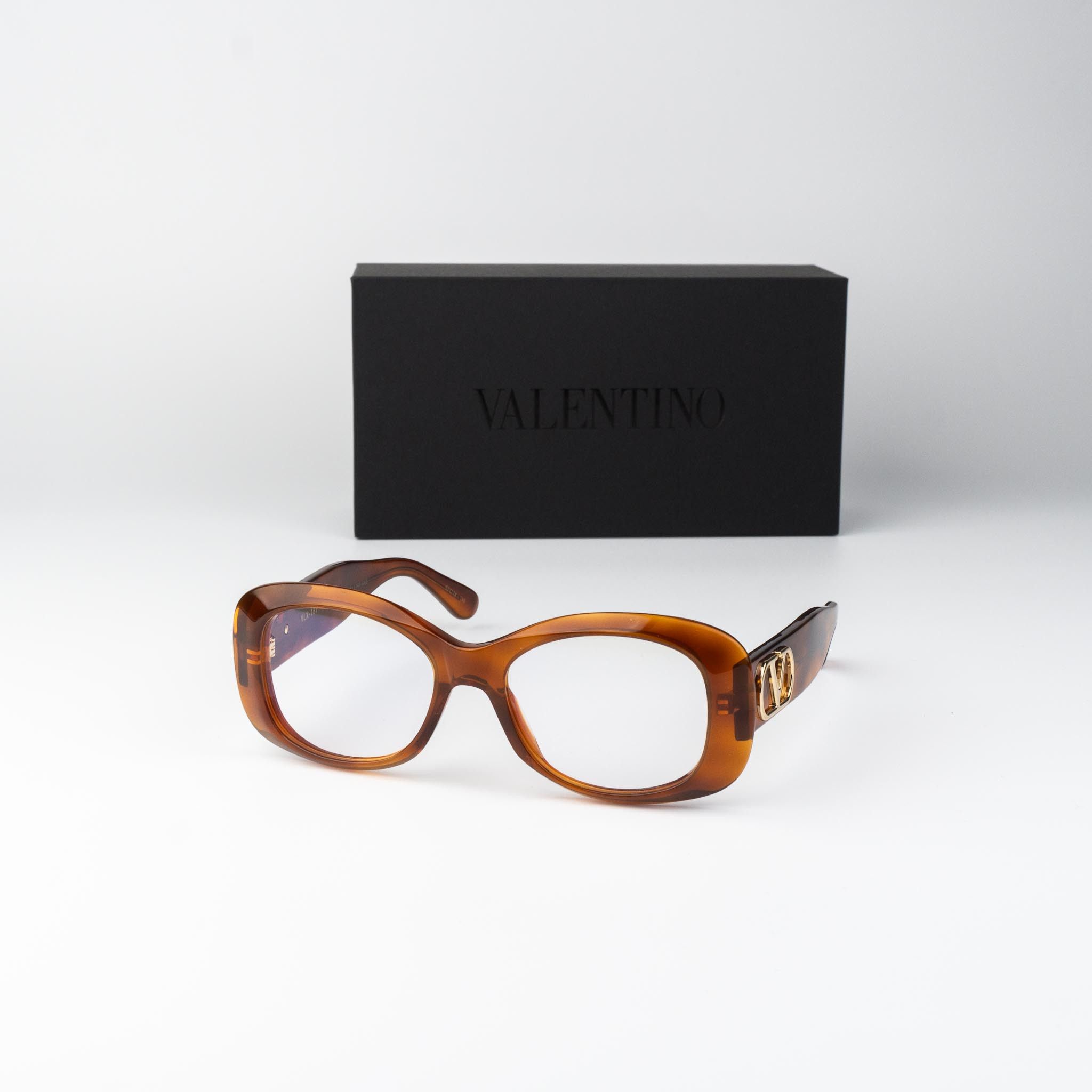 Valentino Valentino Women Eyeglasses Havana Rectangle VLX-181 C Size ONE SIZE - 3 Thumbnail