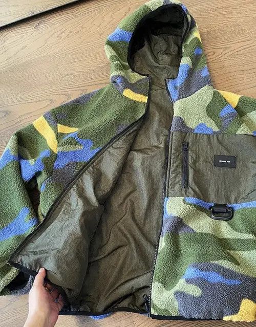 VIBE Vintage Street Hip Hop Camouflage Warm Hooded Jacket Coat Size US XL / EU 56 / 4 - 8 Thumbnail
