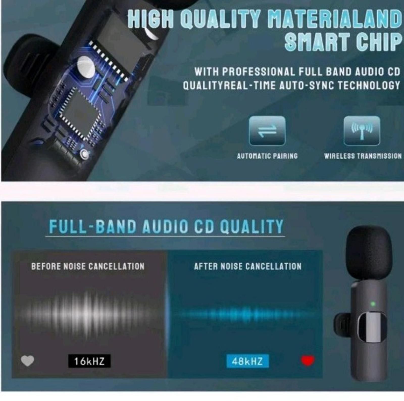 Other Lavalier Wireless Microphone for Audio Video Recording Size ONE SIZE - 4 Thumbnail